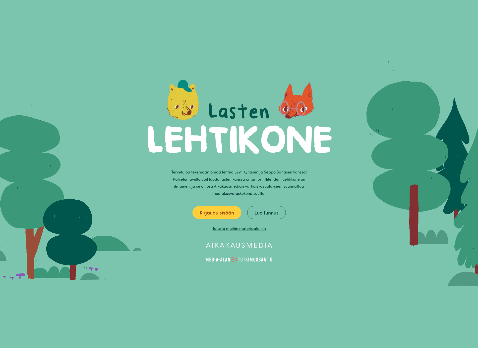 Screenshot for lastenlehtikone.fi