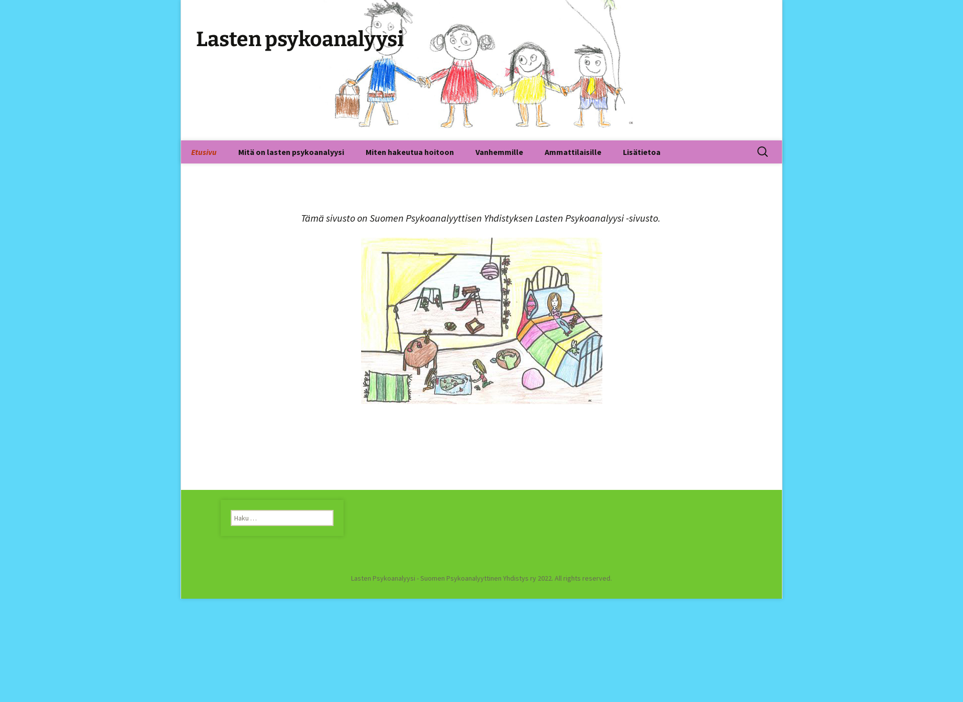 Screenshot for lastenpsykoanalyysi.fi