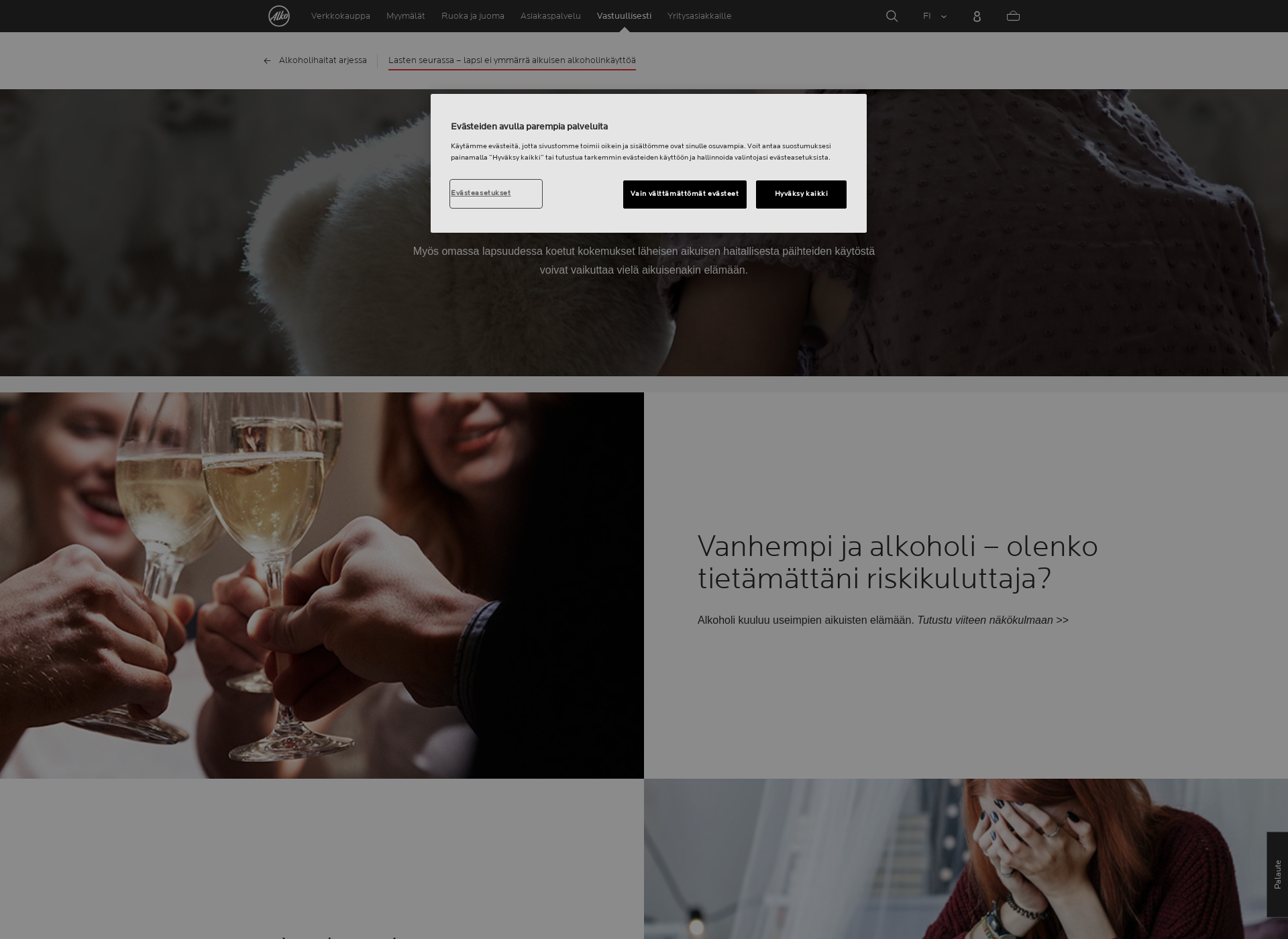 Skärmdump för lastenseurassa.fi