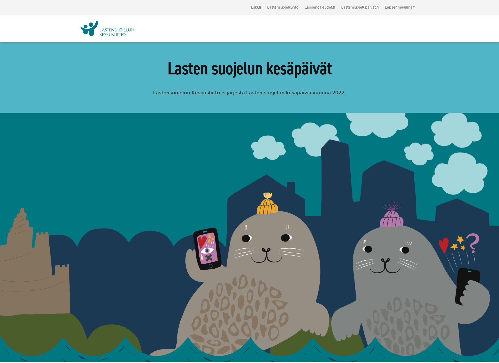 Screenshot for lastensuojelunkesäpäivät.fi