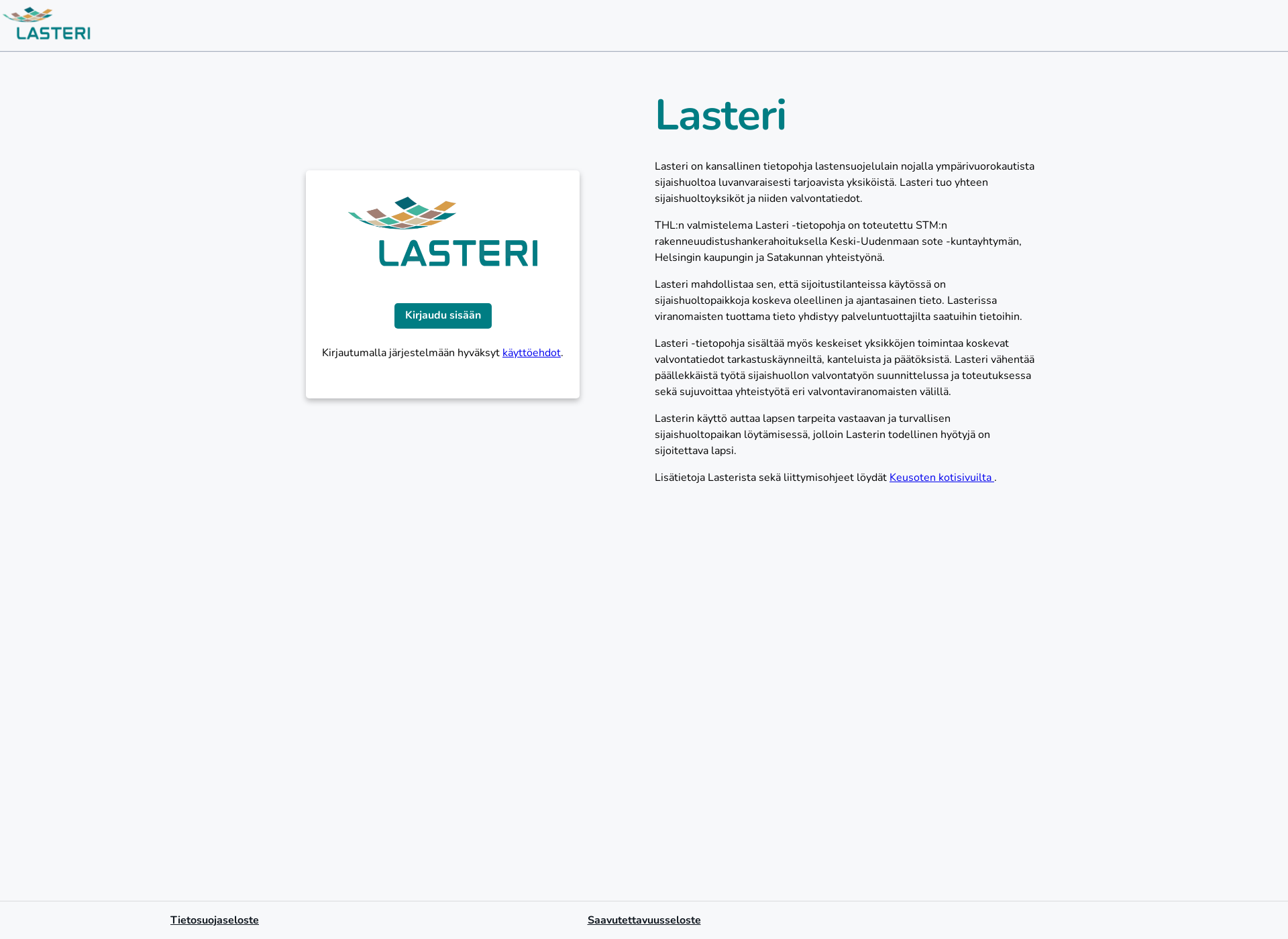 Screenshot for lasteri.fi