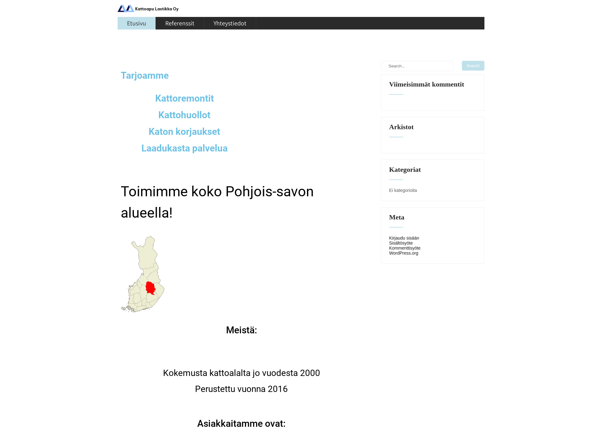 Screenshot for lastikka.fi