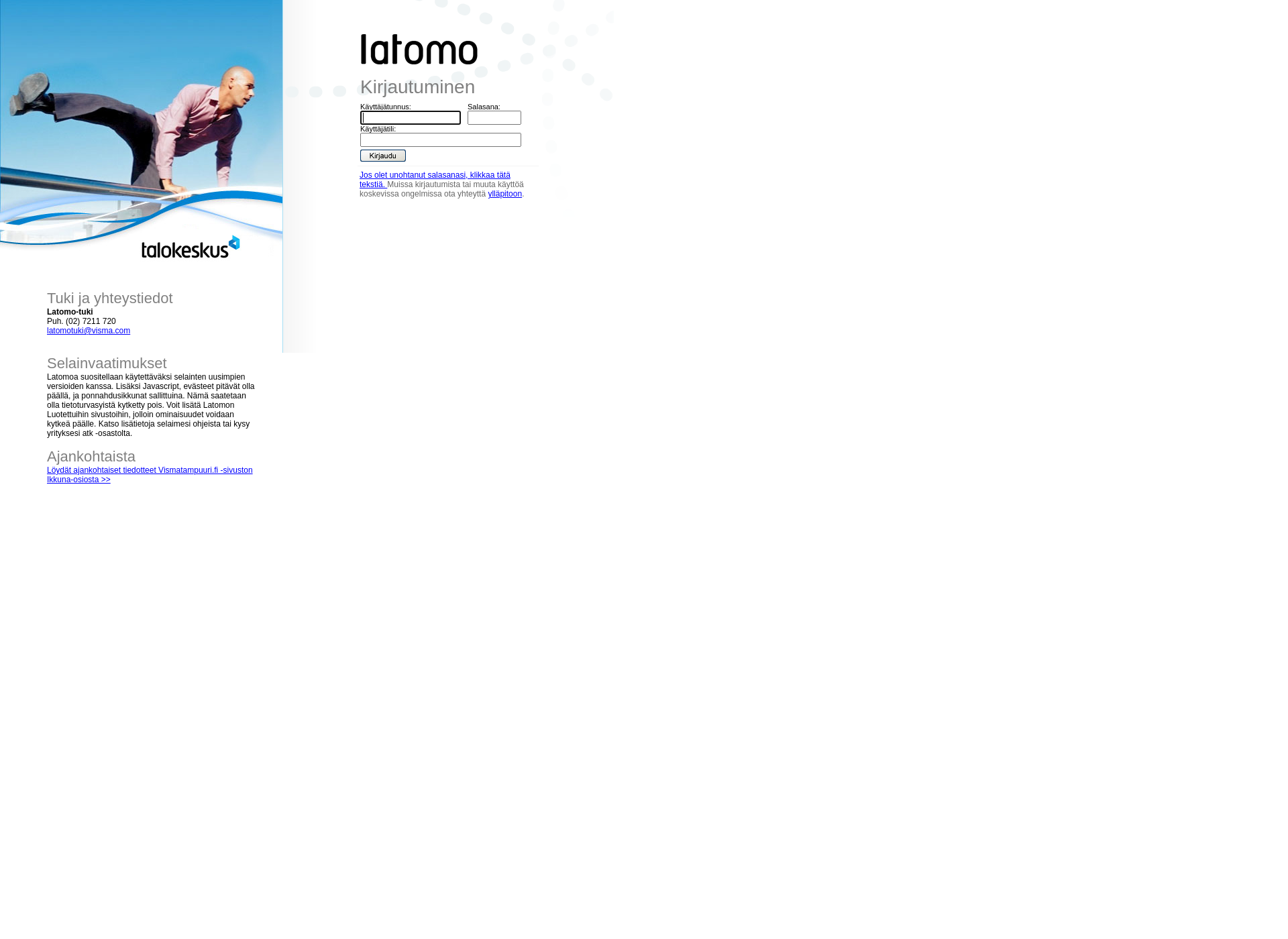Screenshot for latomo.fi