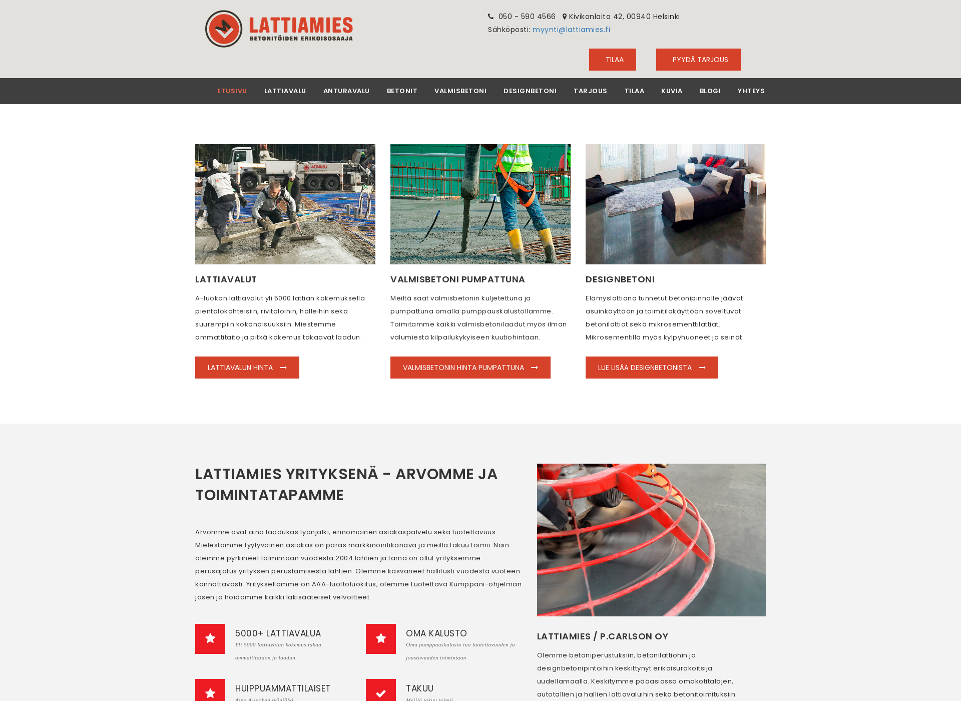 Screenshot for lattiamies.fi