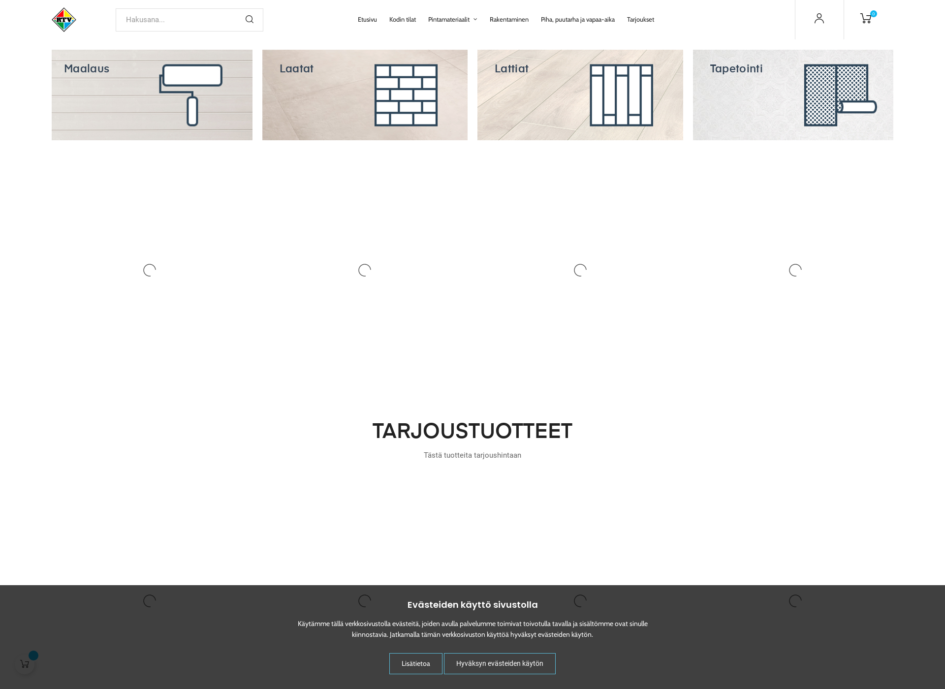 Screenshot for lattianpaallystekauppa.fi