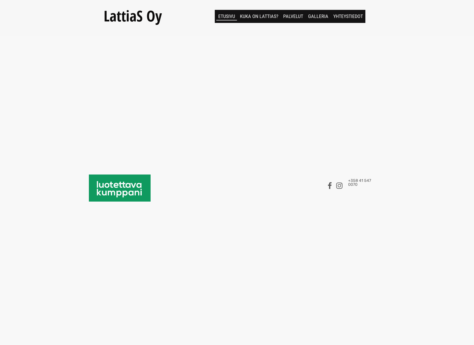 Skärmdump för lattias.fi