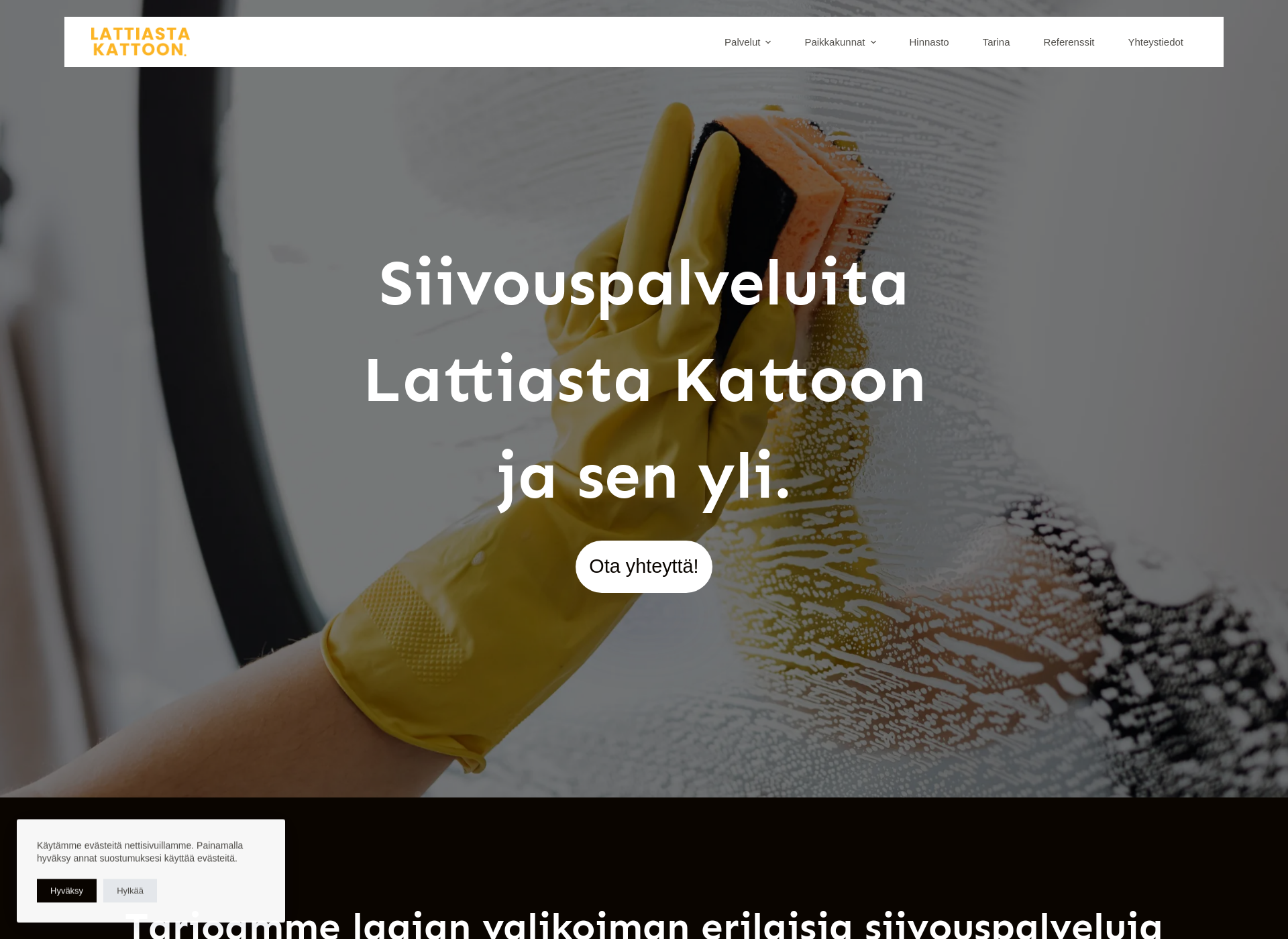Skärmdump för lattiastakattoon.fi