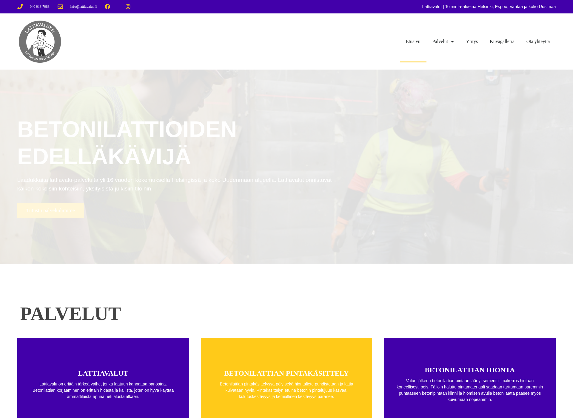 Screenshot for lattiavalut.fi