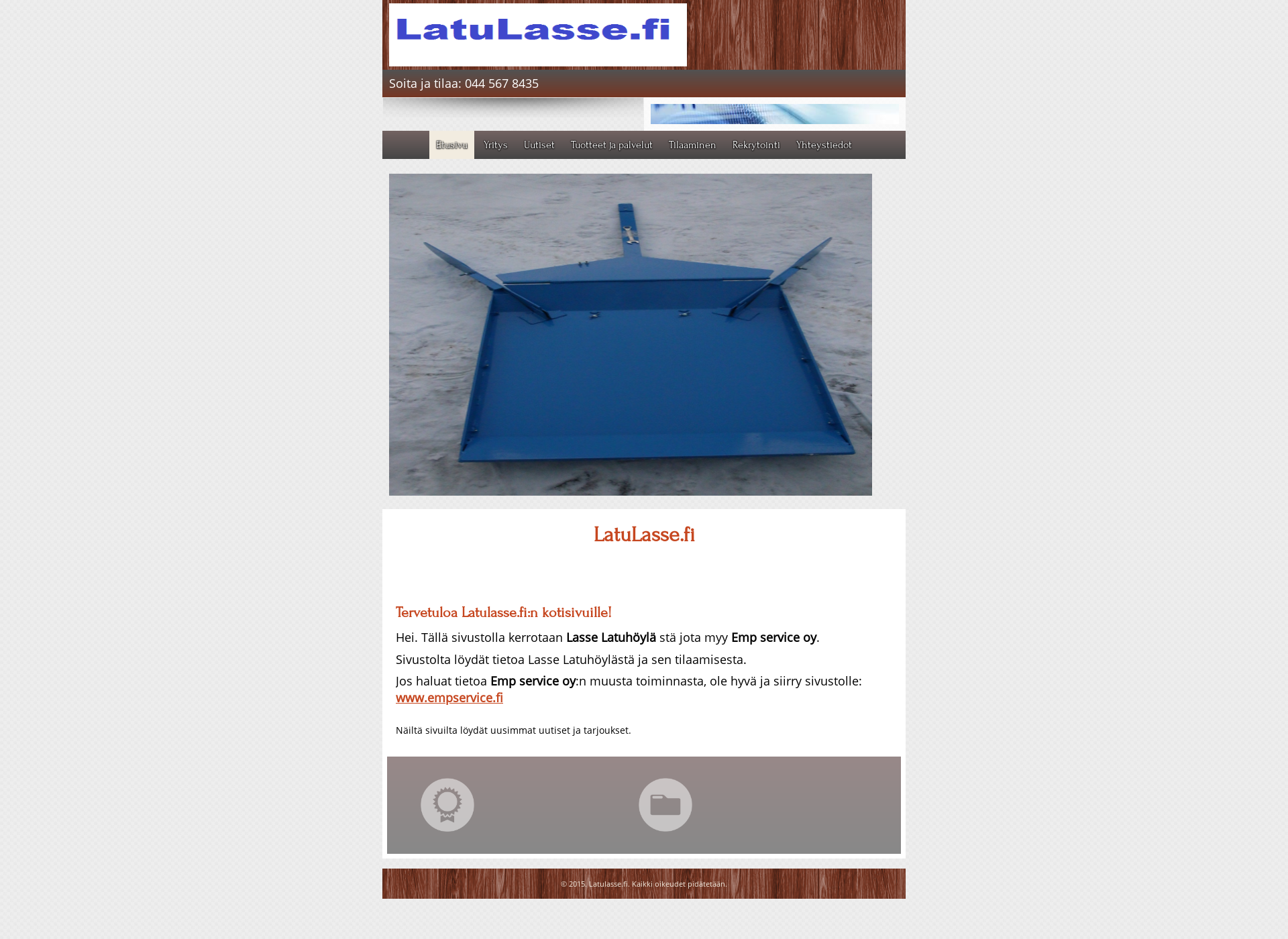 Skärmdump för latuhoyla.fi