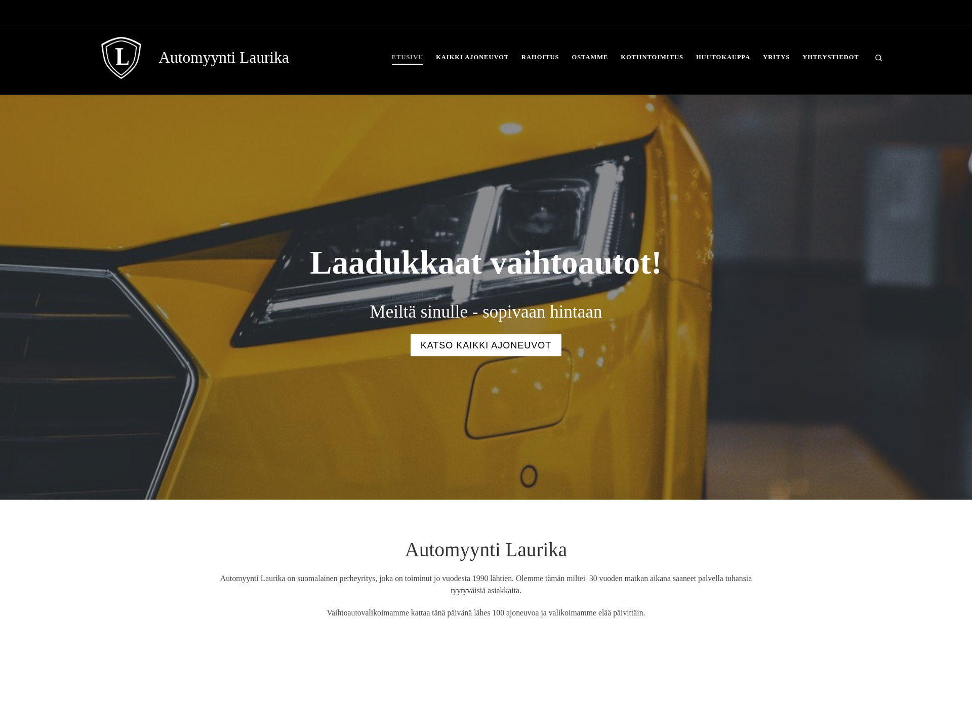 Screenshot for laurika.fi