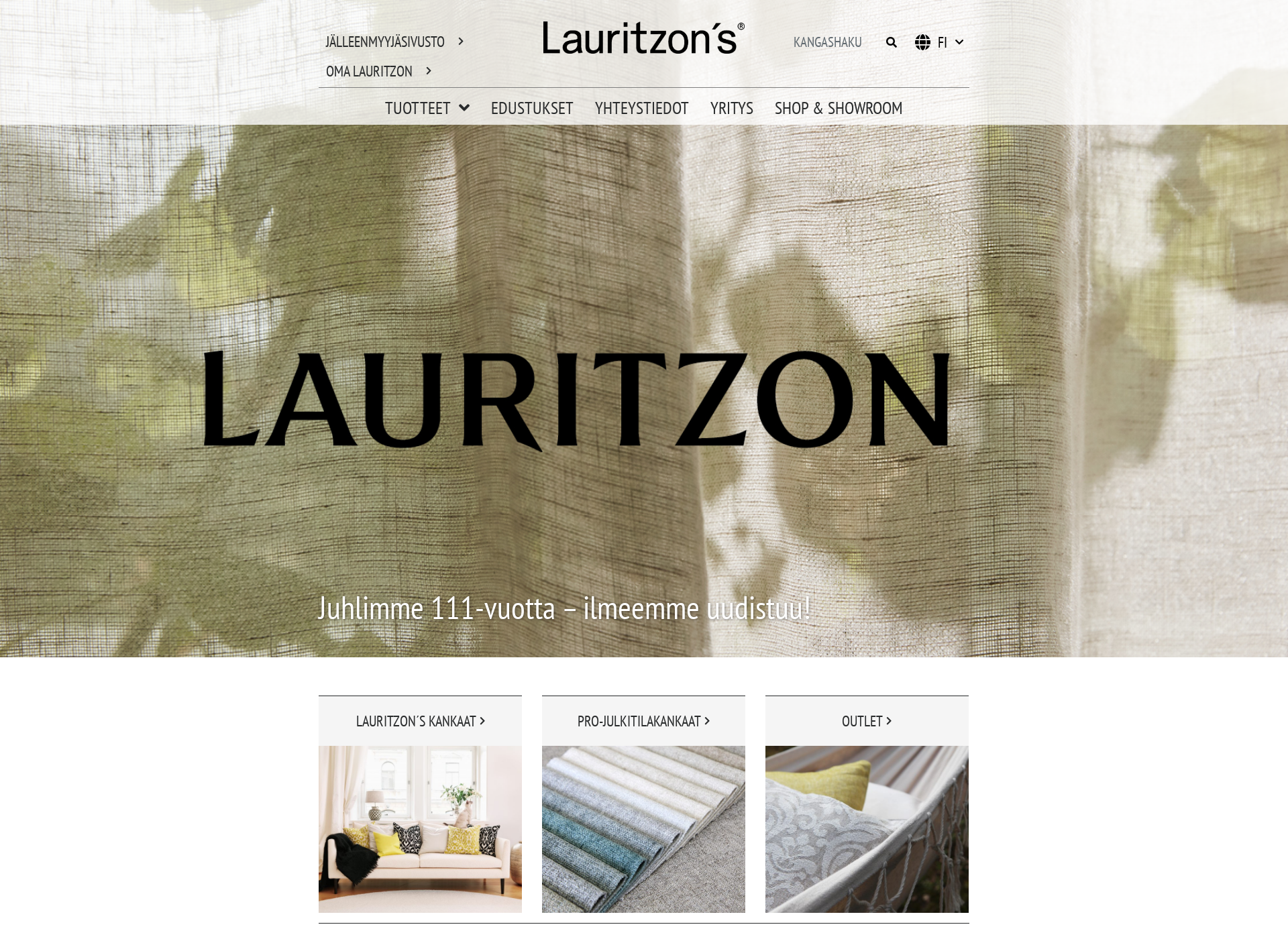Screenshot for lauritzon.fi