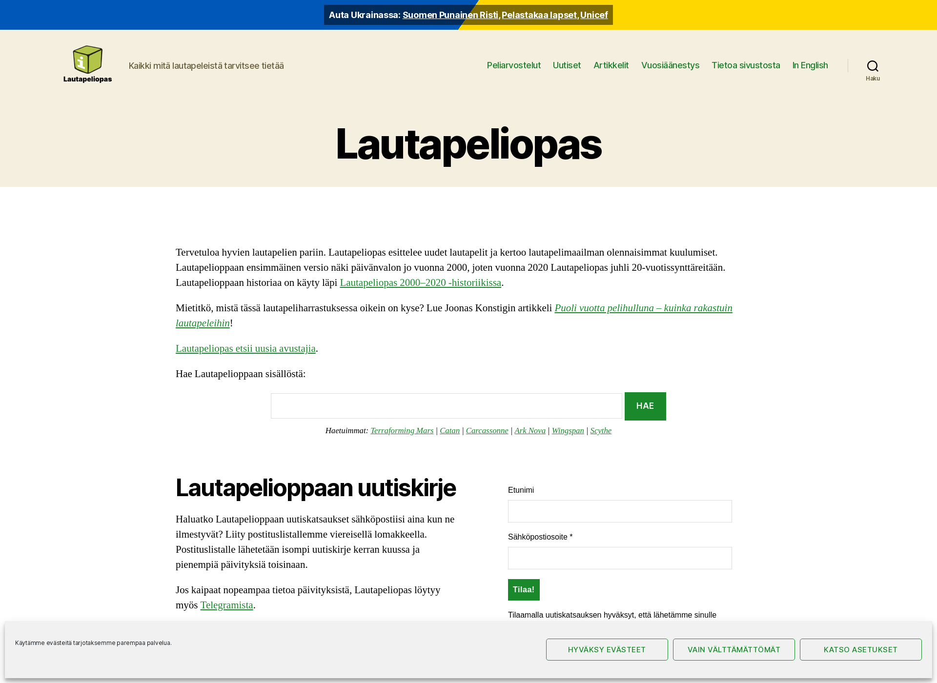 Näyttökuva lautapeliopas.fi