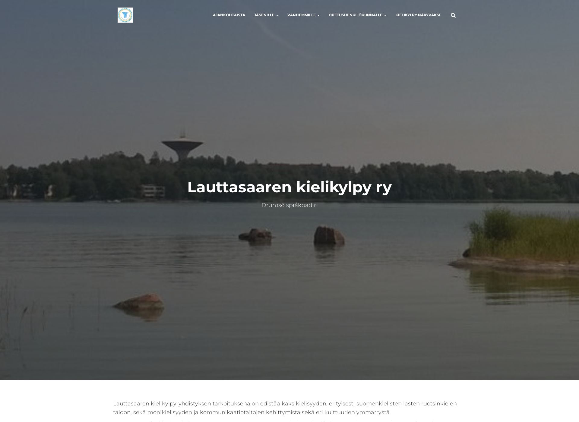 Screenshot for lauttasaarenkielikylpy.fi