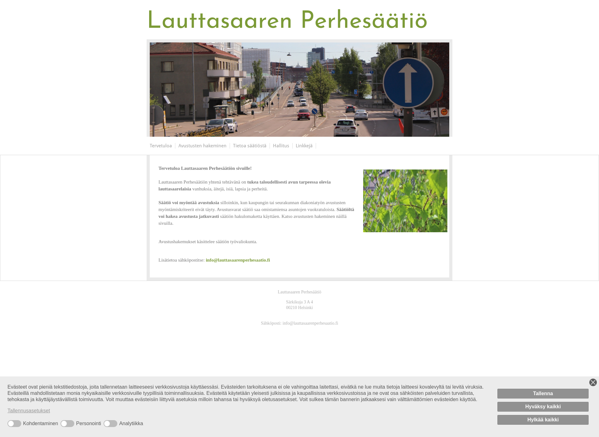 Screenshot for lauttasaarenperhesaatio.fi
