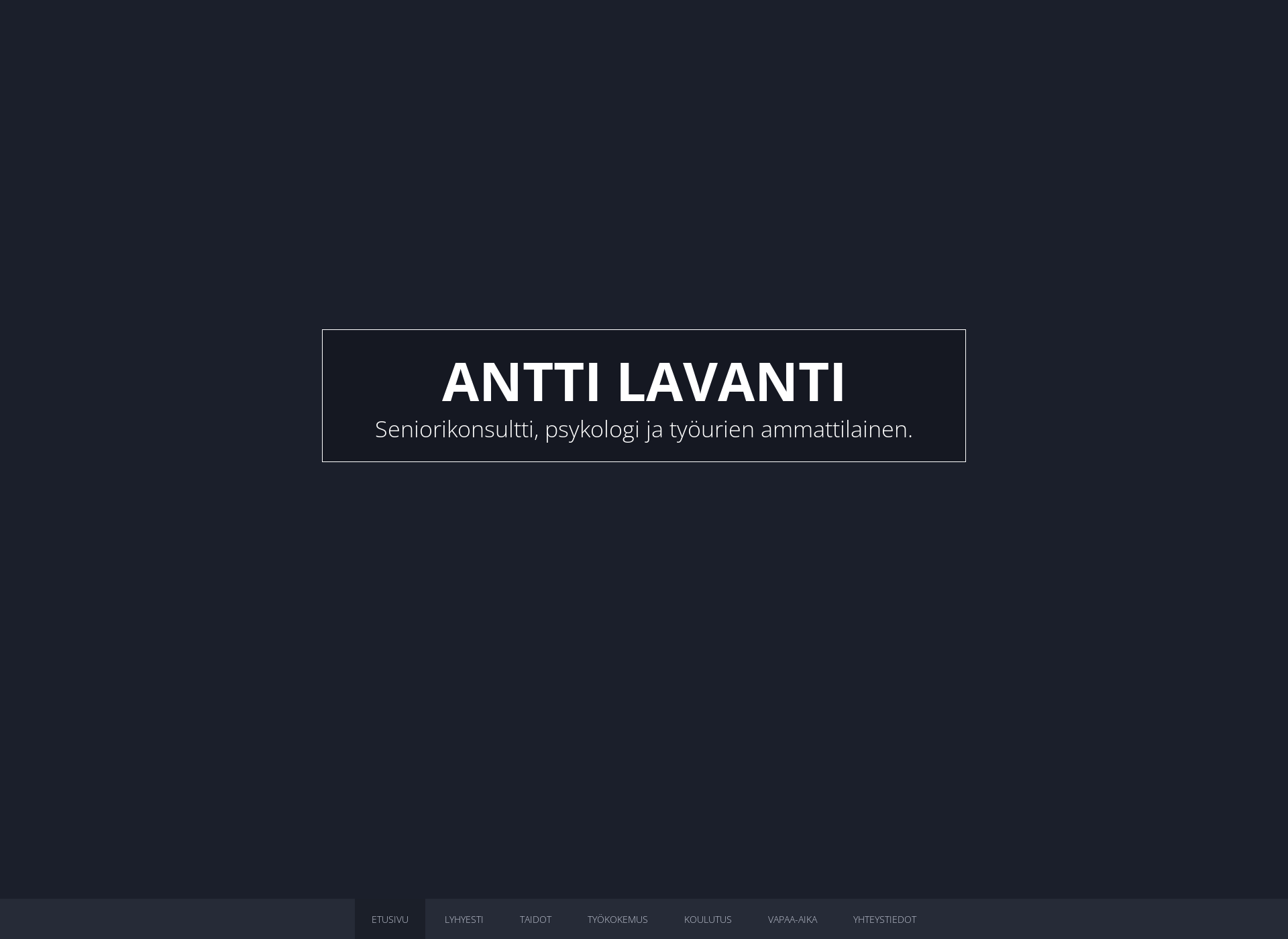 Skärmdump för lavanti.fi
