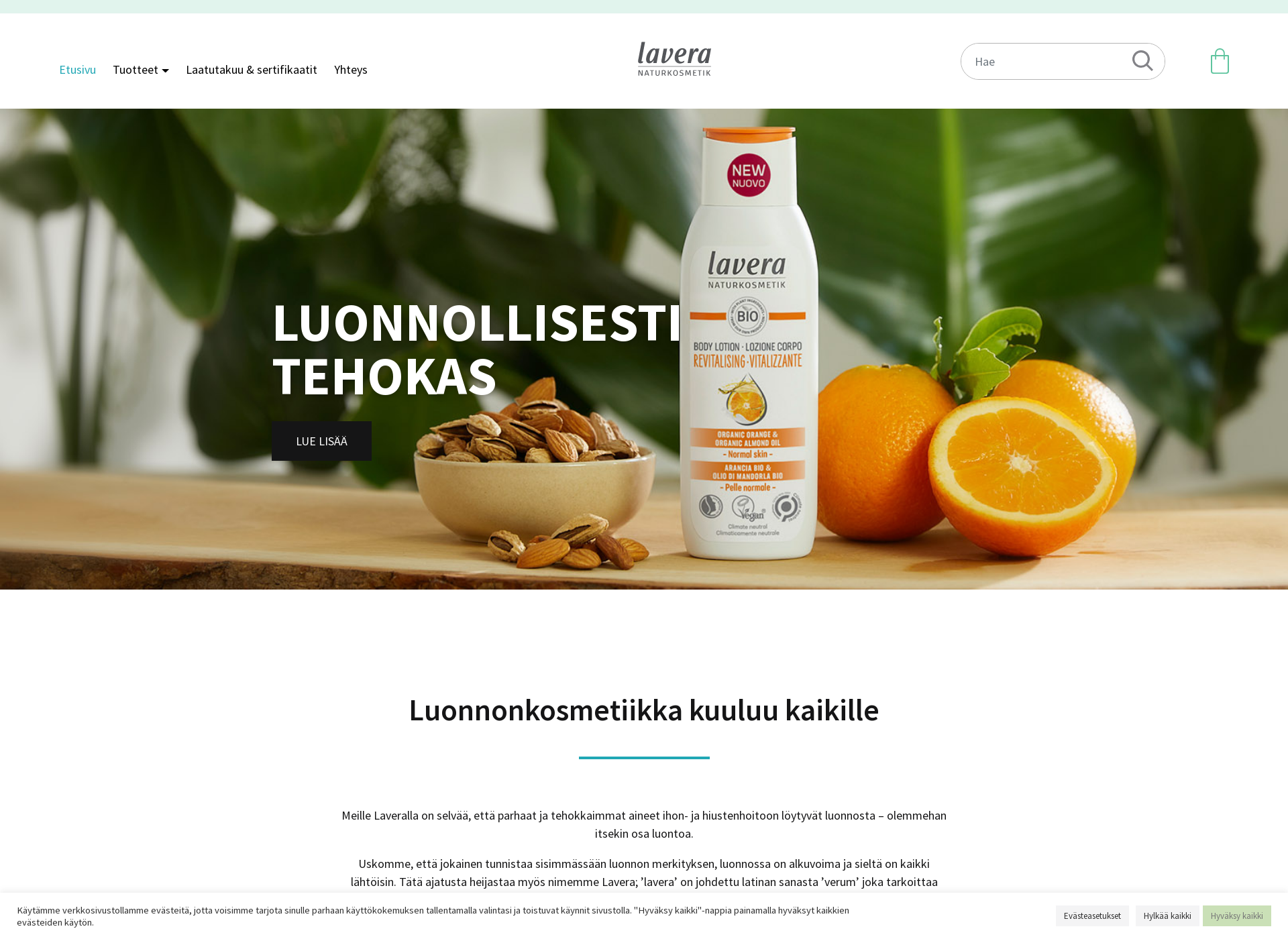 Screenshot for lavera.fi