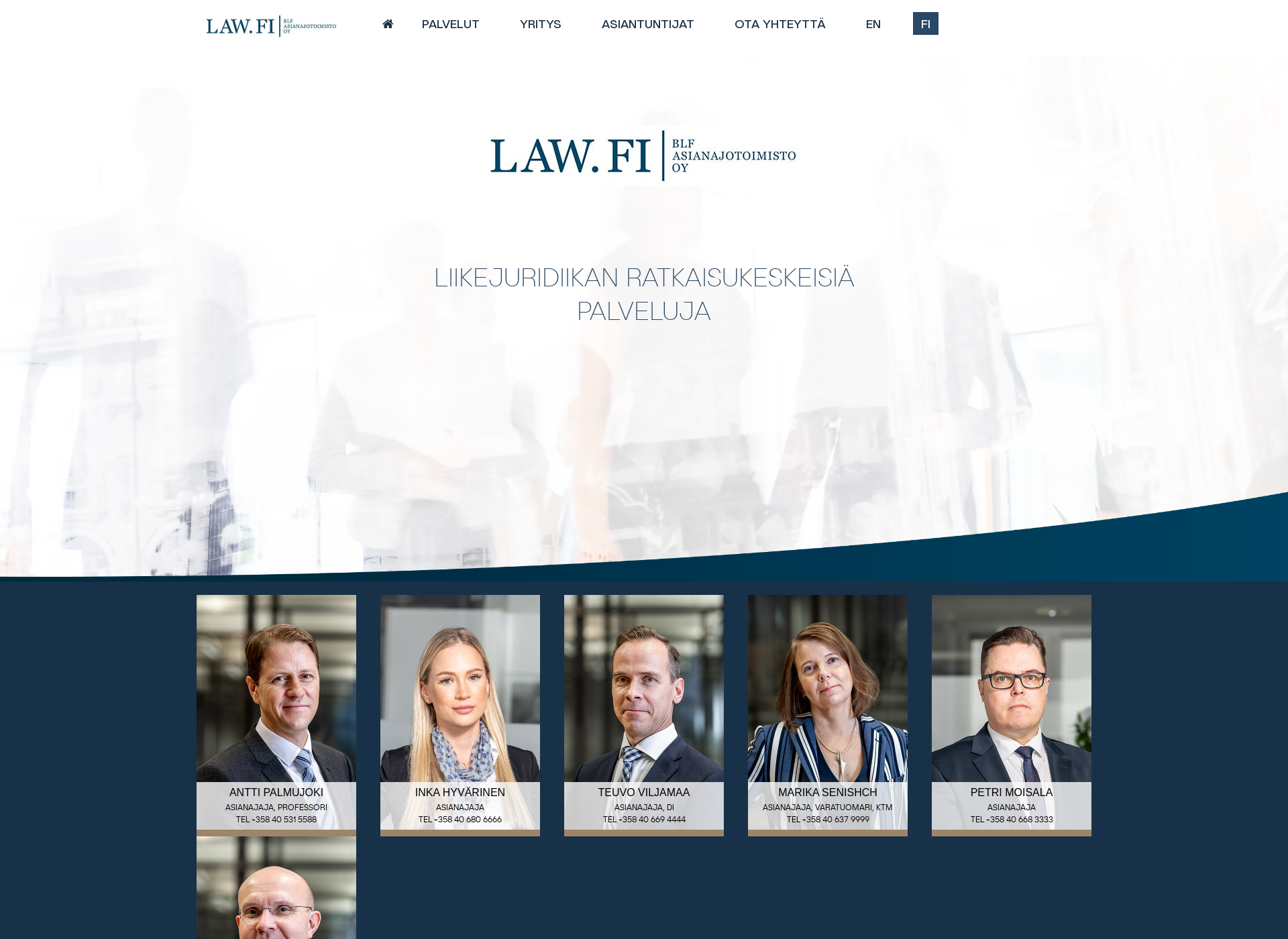 Screenshot for law.fi
