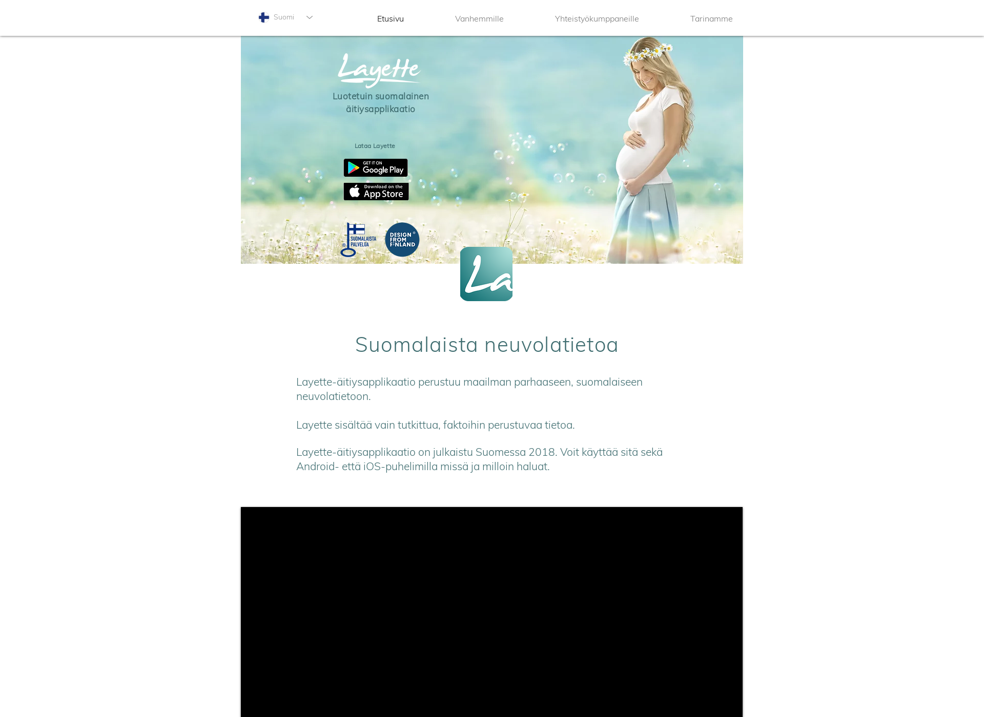 Screenshot for layetteapp.com