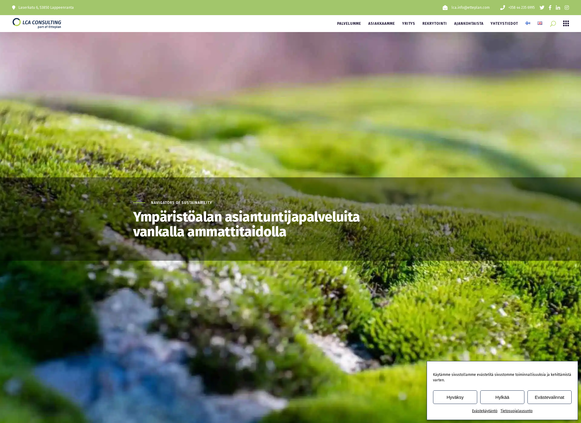 Screenshot for lca-consulting.fi