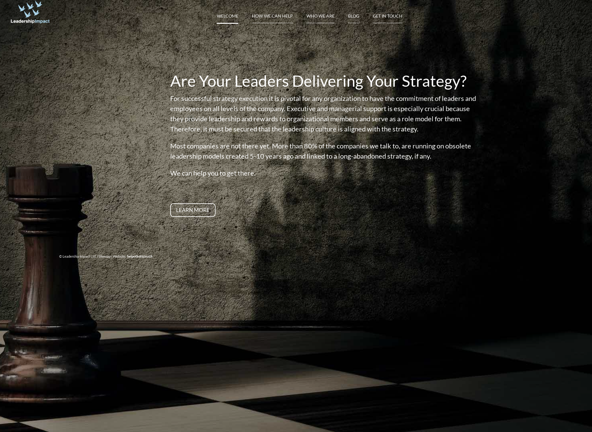 Skärmdump för leadershipimpact.fi