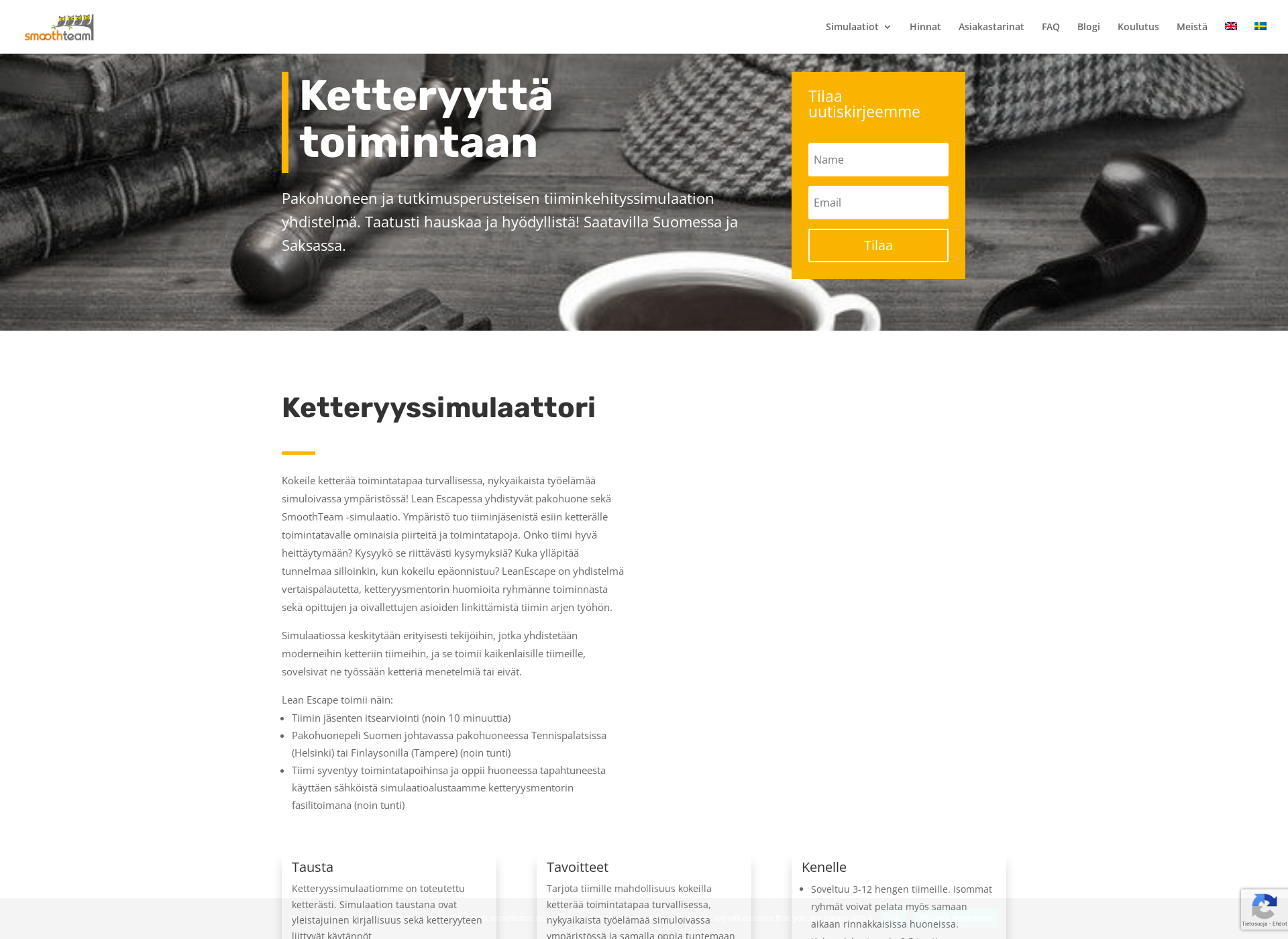 Screenshot for leanescape.fi