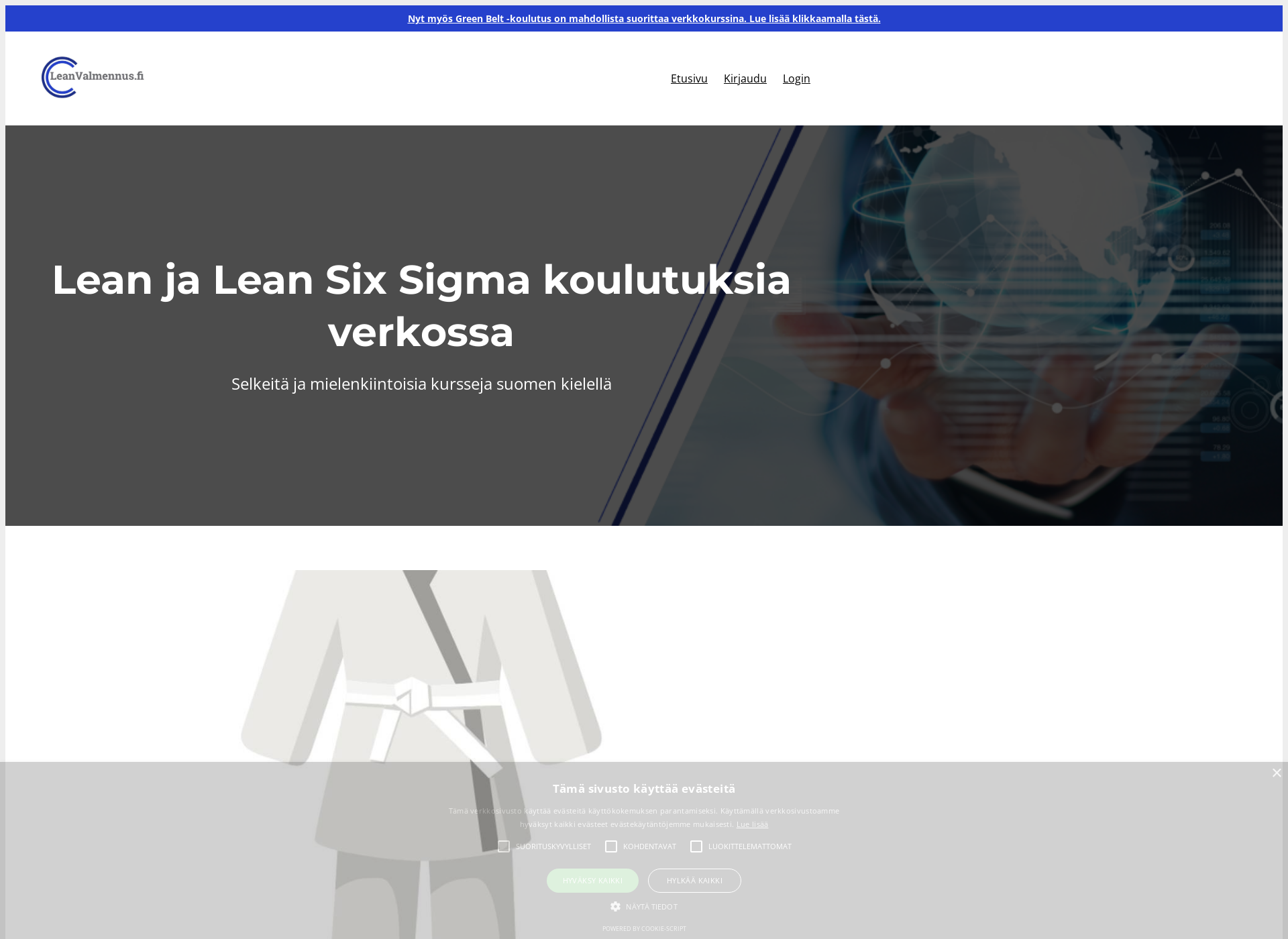 Screenshot for leanvalmennus.fi