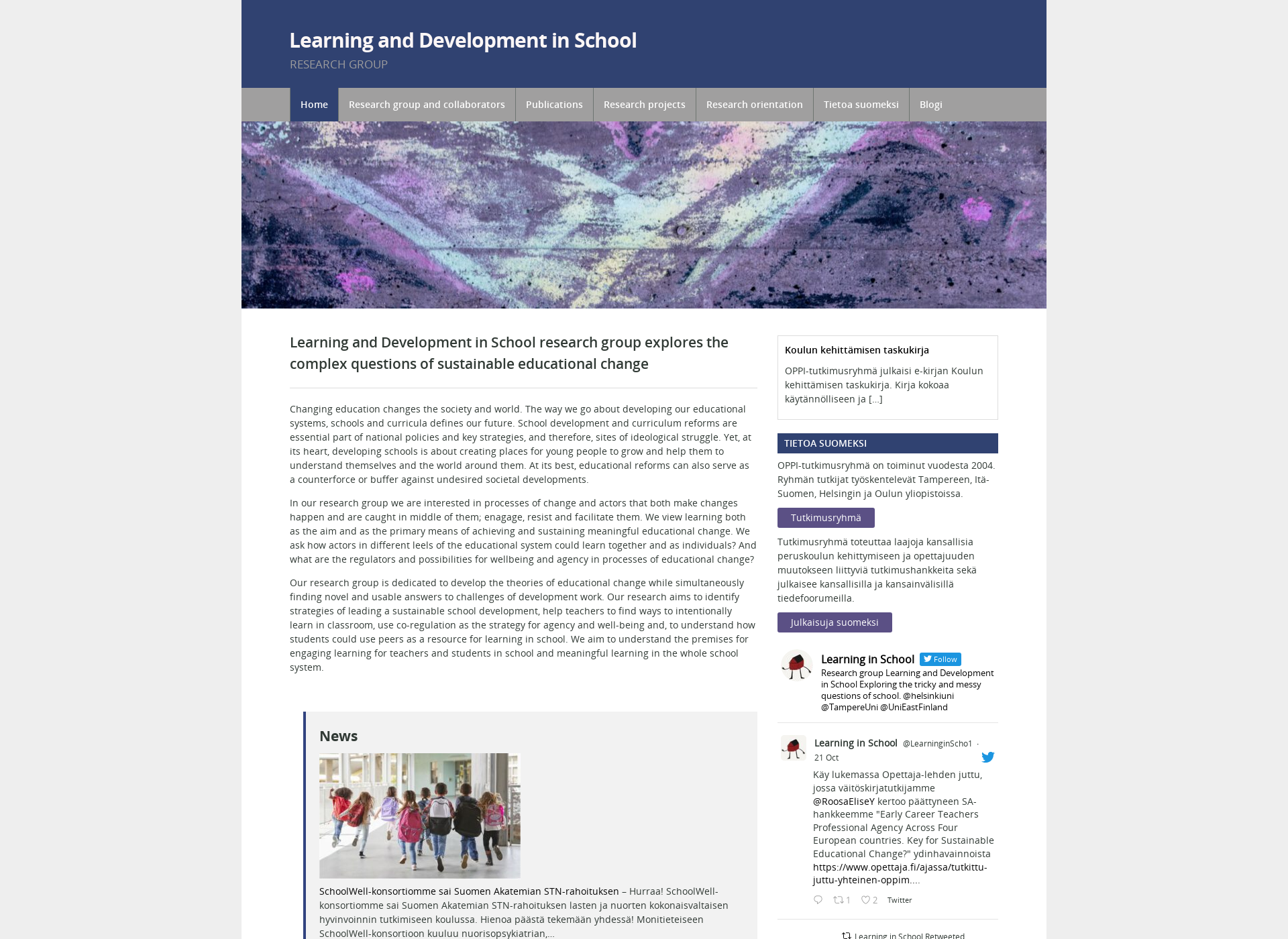 Skärmdump för learninginschool.fi