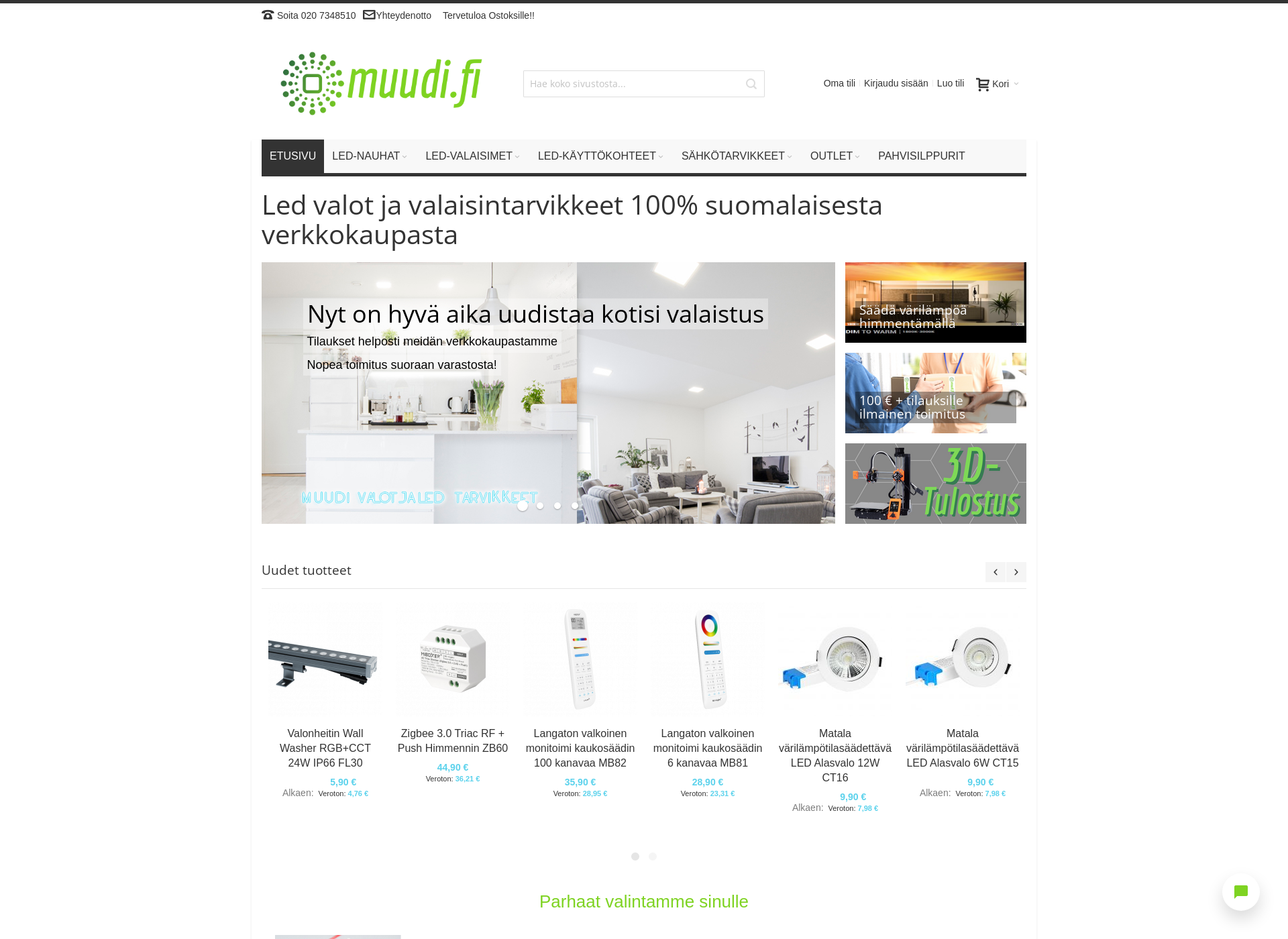 Screenshot for led-nauha.fi