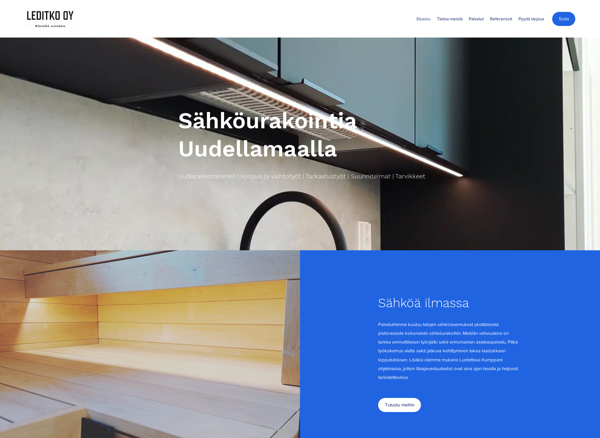 Screenshot for leditko.fi
