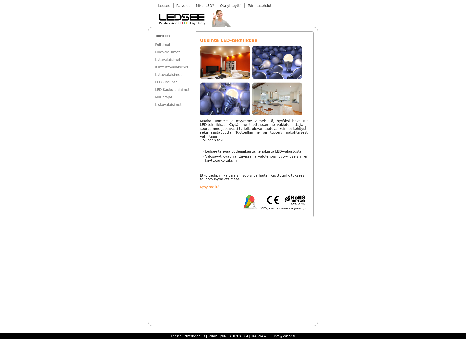 Screenshot for ledsee.fi