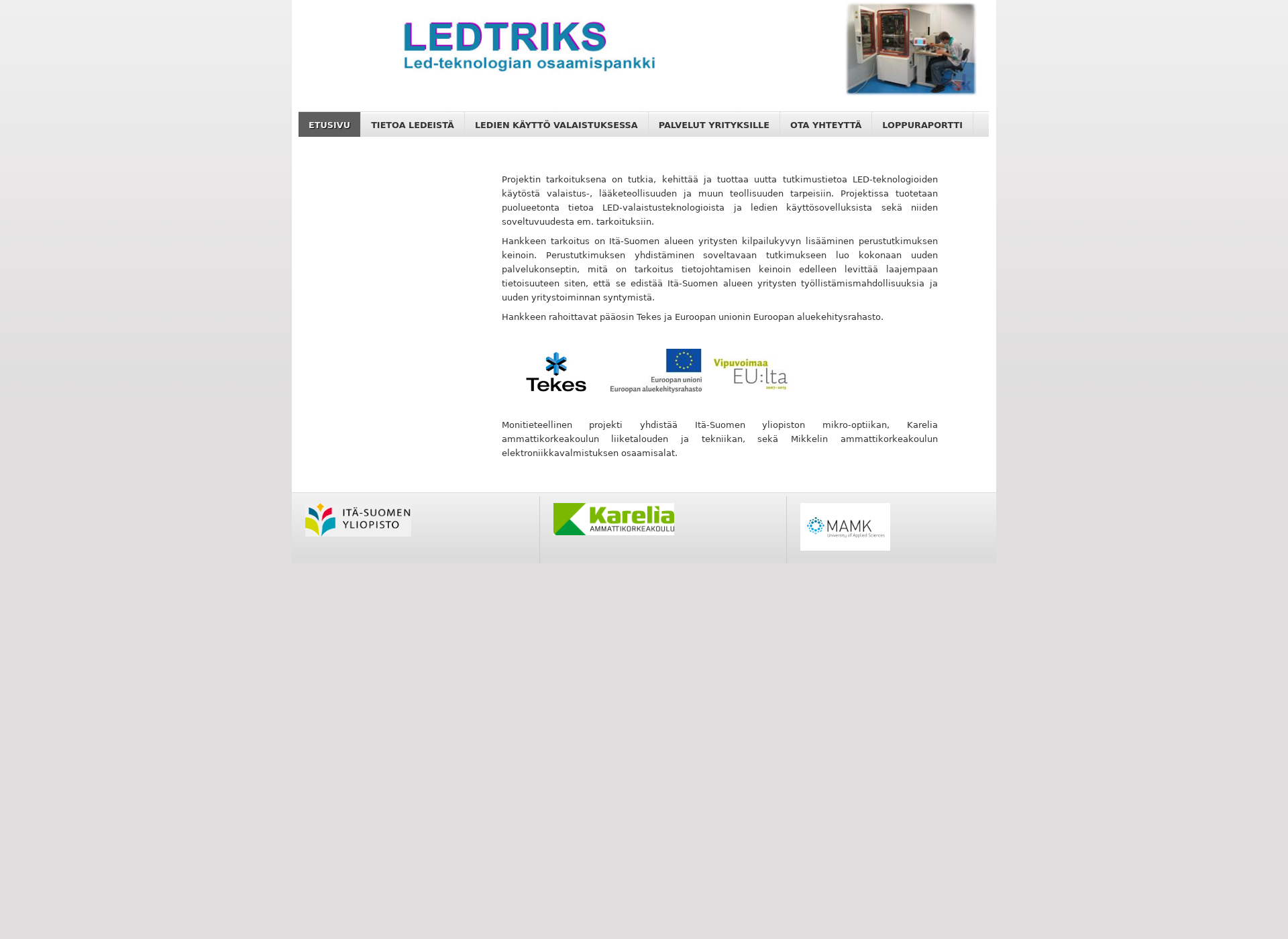 Screenshot for ledtriks.fi