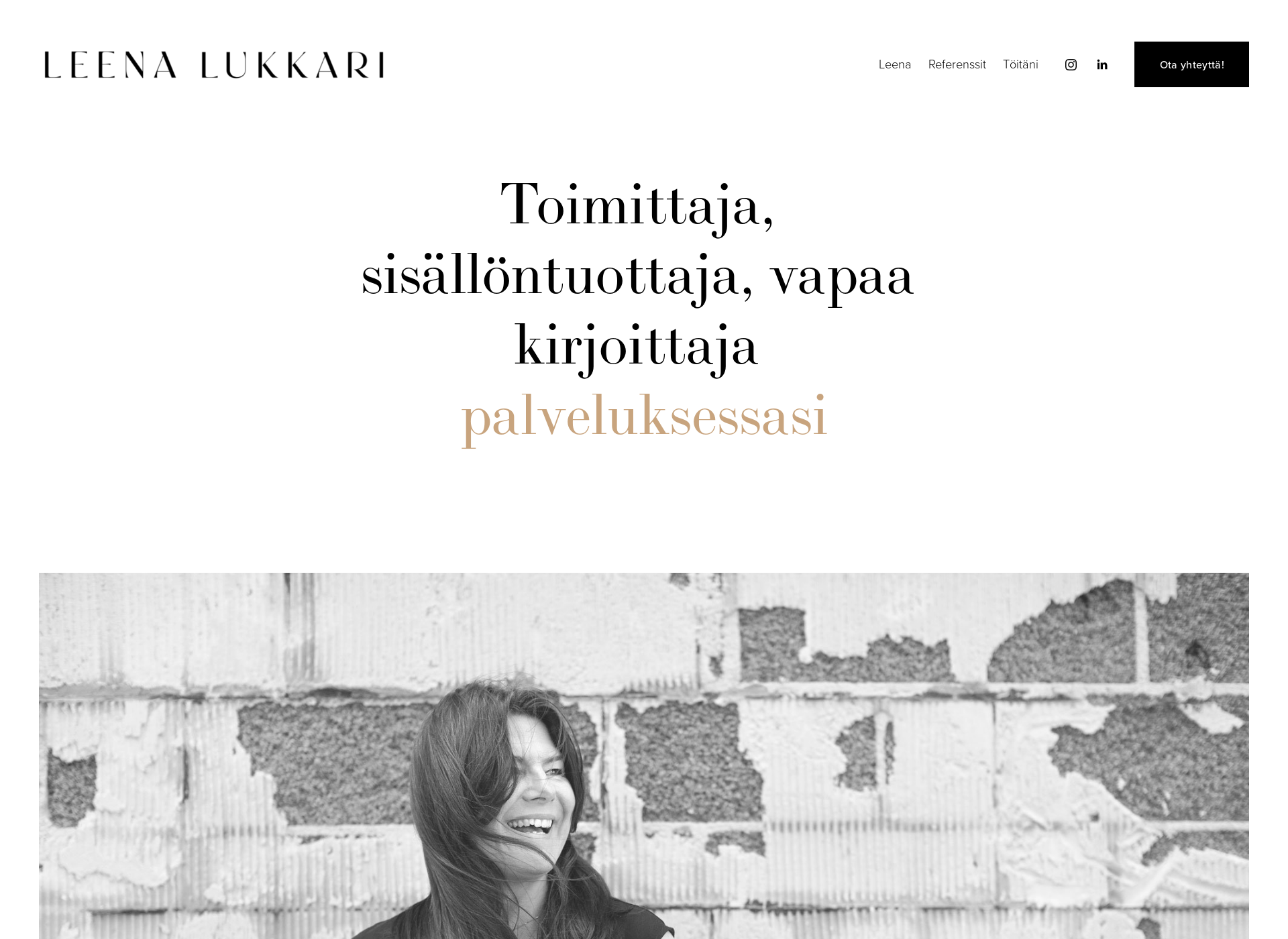 Screenshot for leenalukkari.fi