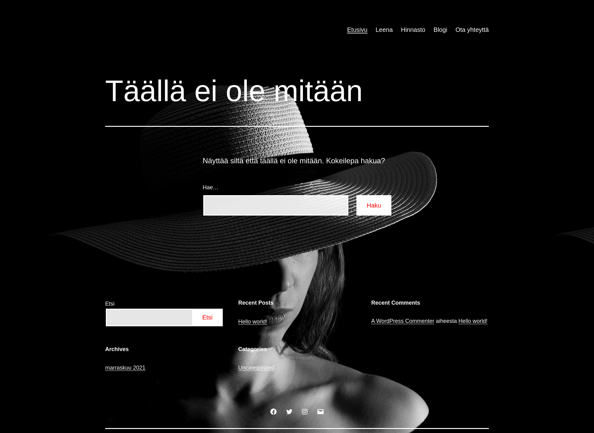 Skärmdump för leenapeltomaki.fi