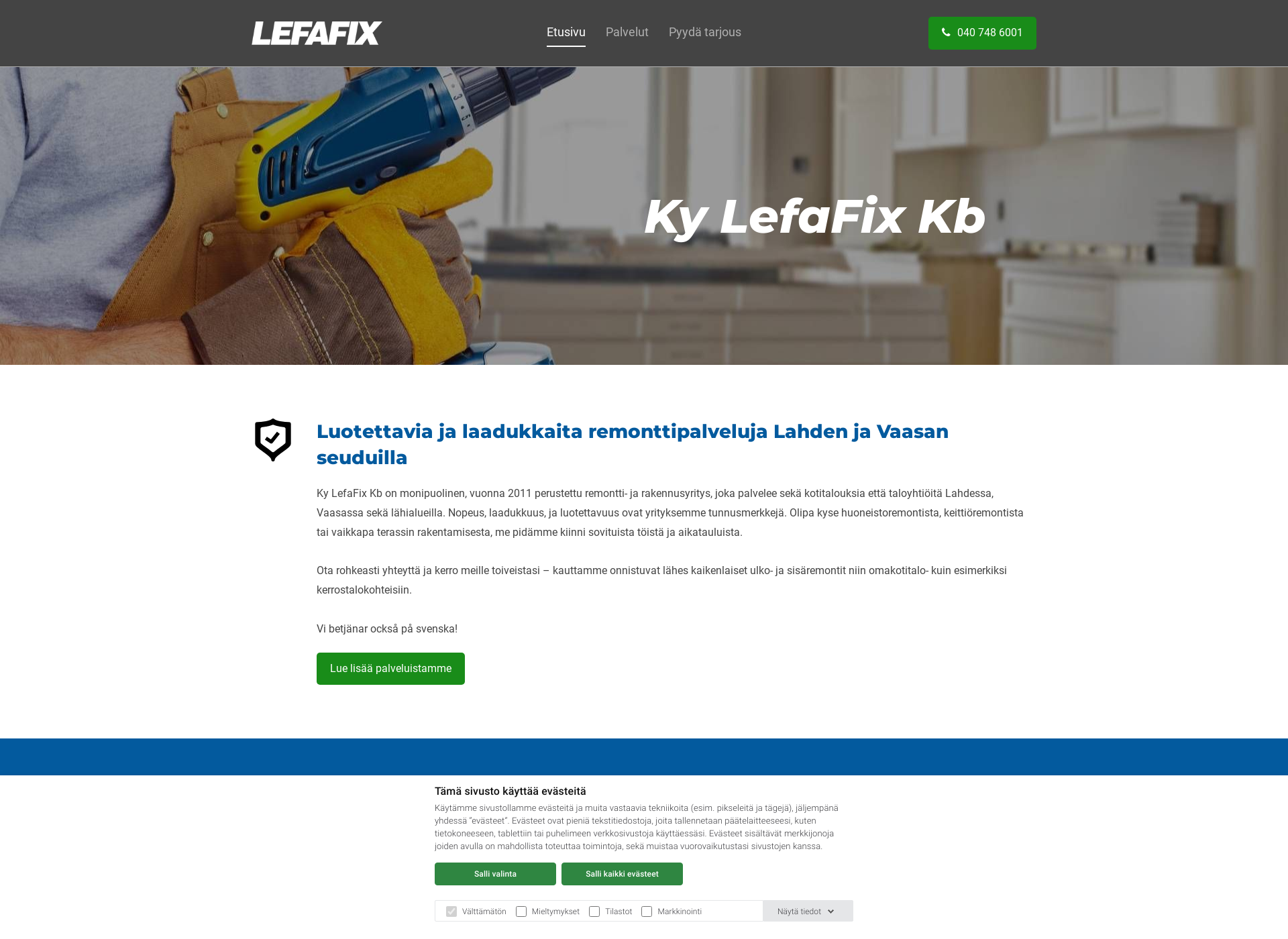 Screenshot for lefafix.fi