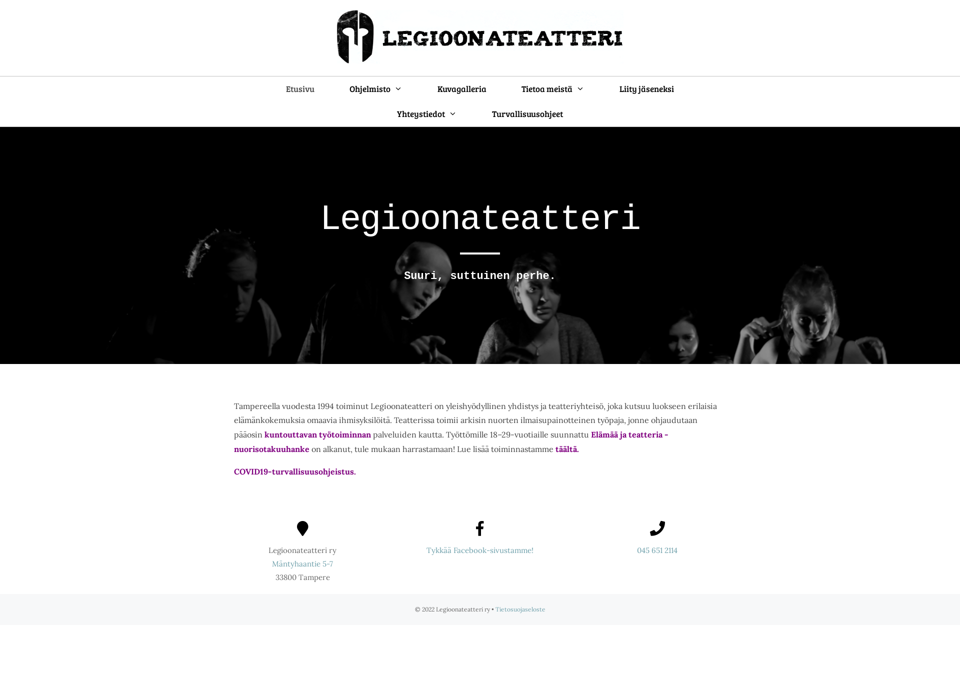 Screenshot for legioonateatteri.fi