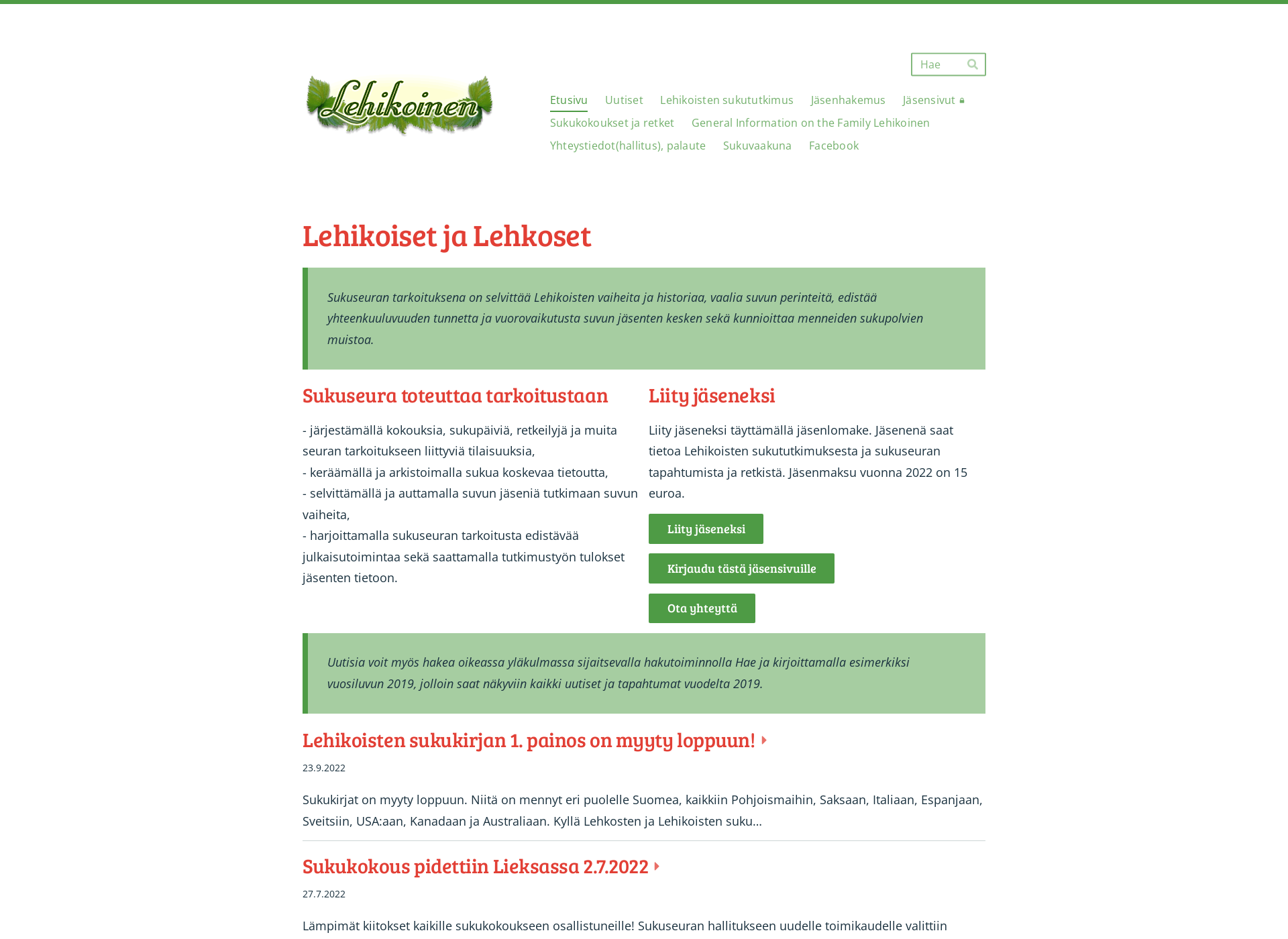 Screenshot for lehikoiset.fi