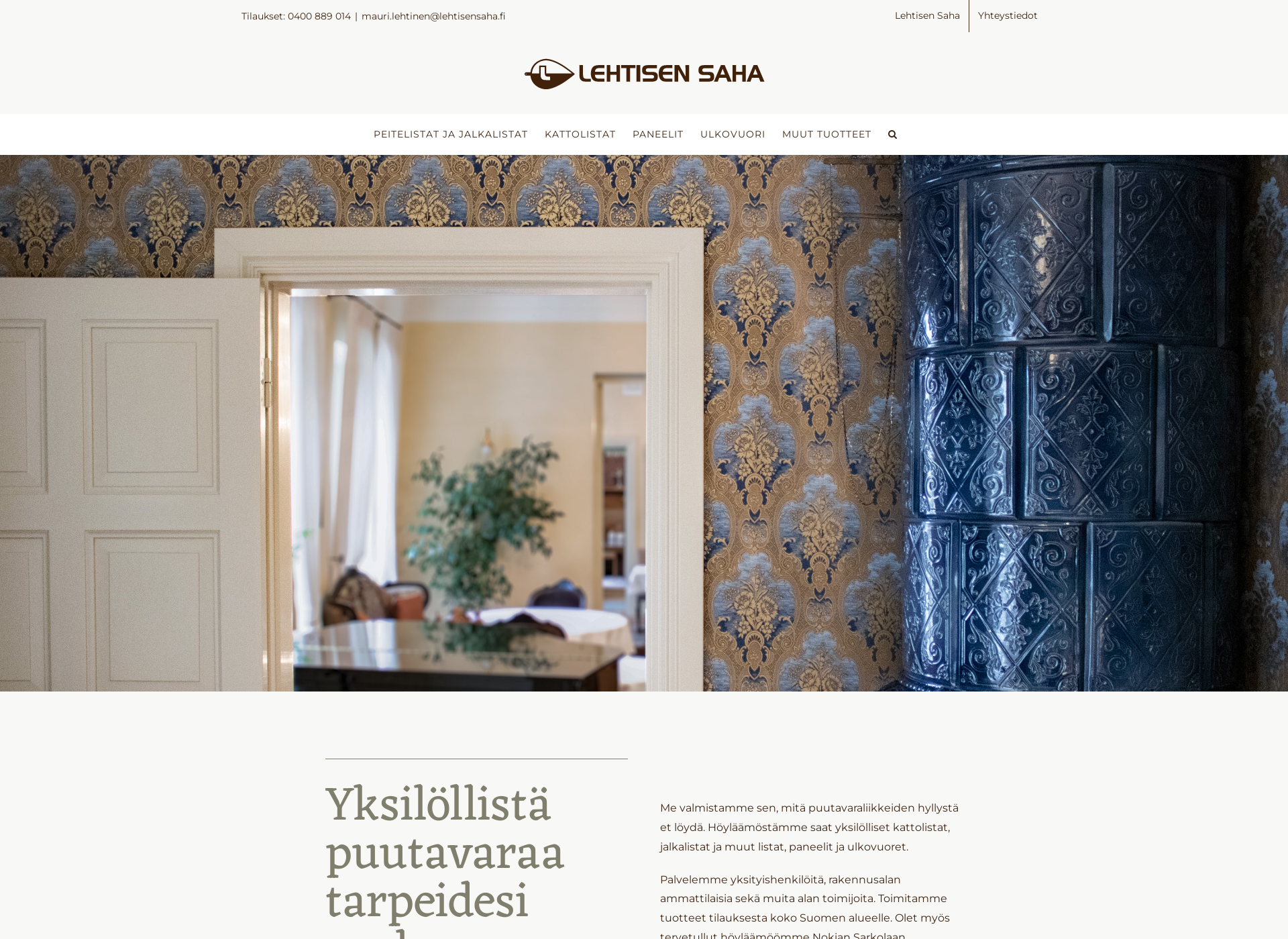 Screenshot for lehtisensaha.fi
