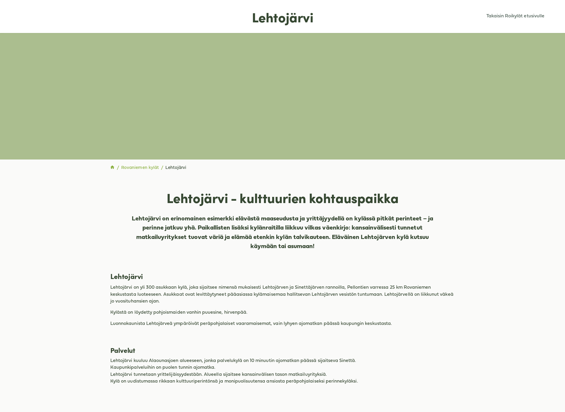 Screenshot for lehtojarvi.fi