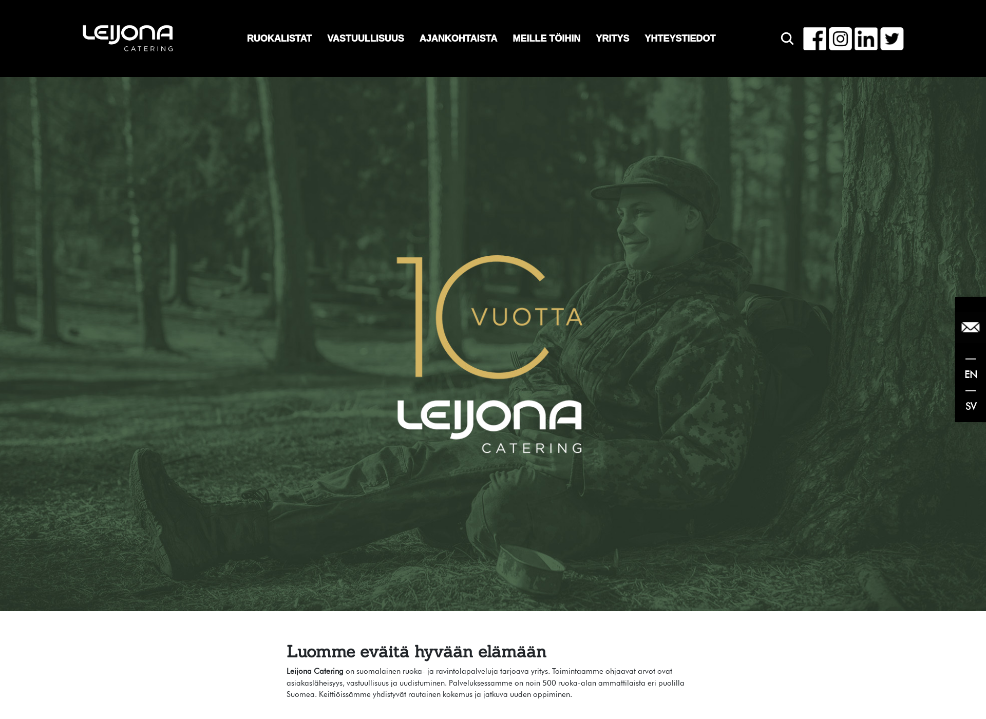 Screenshot for leijonacatering.fi
