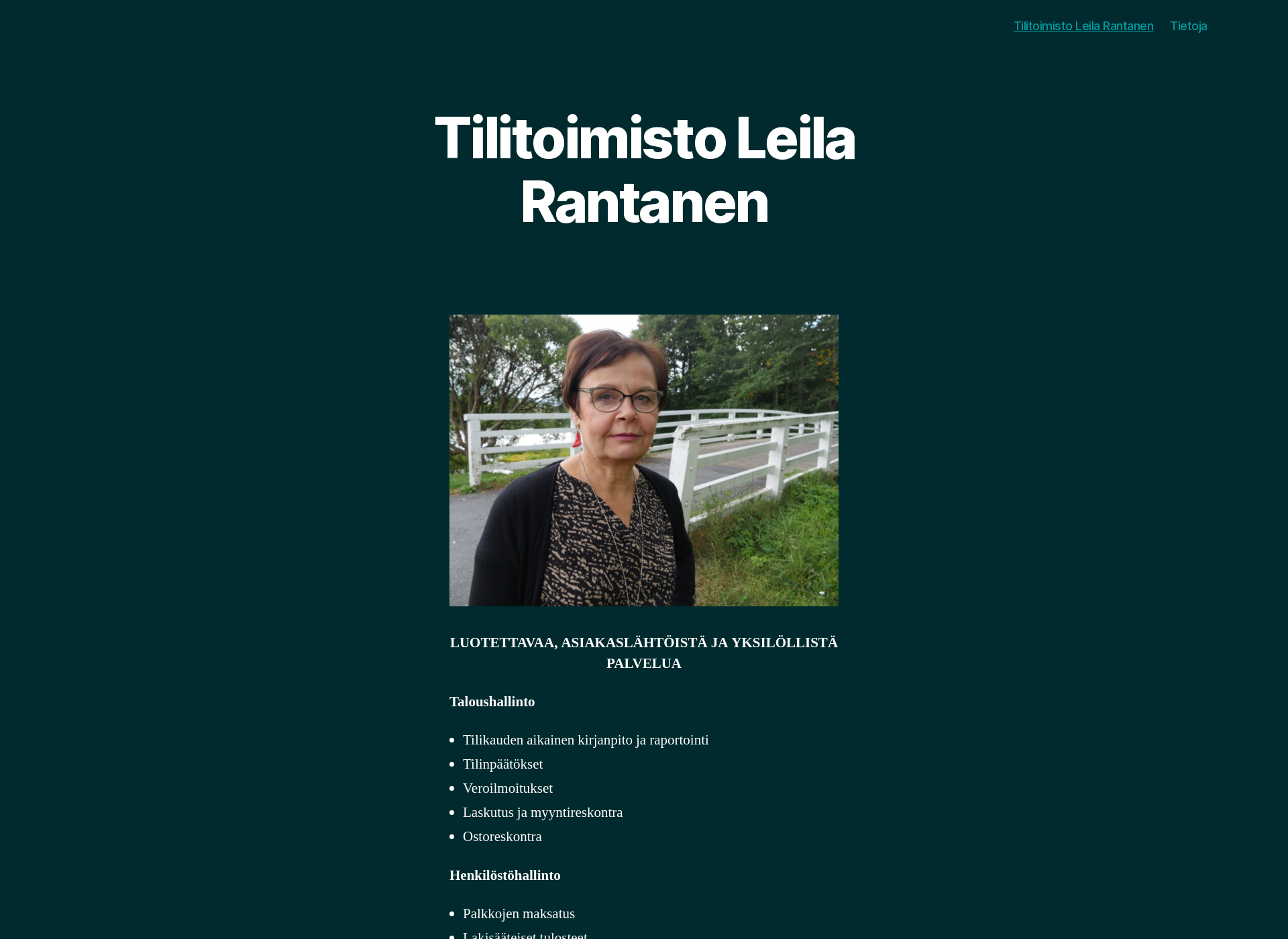 Näyttökuva leilarantanen.fi