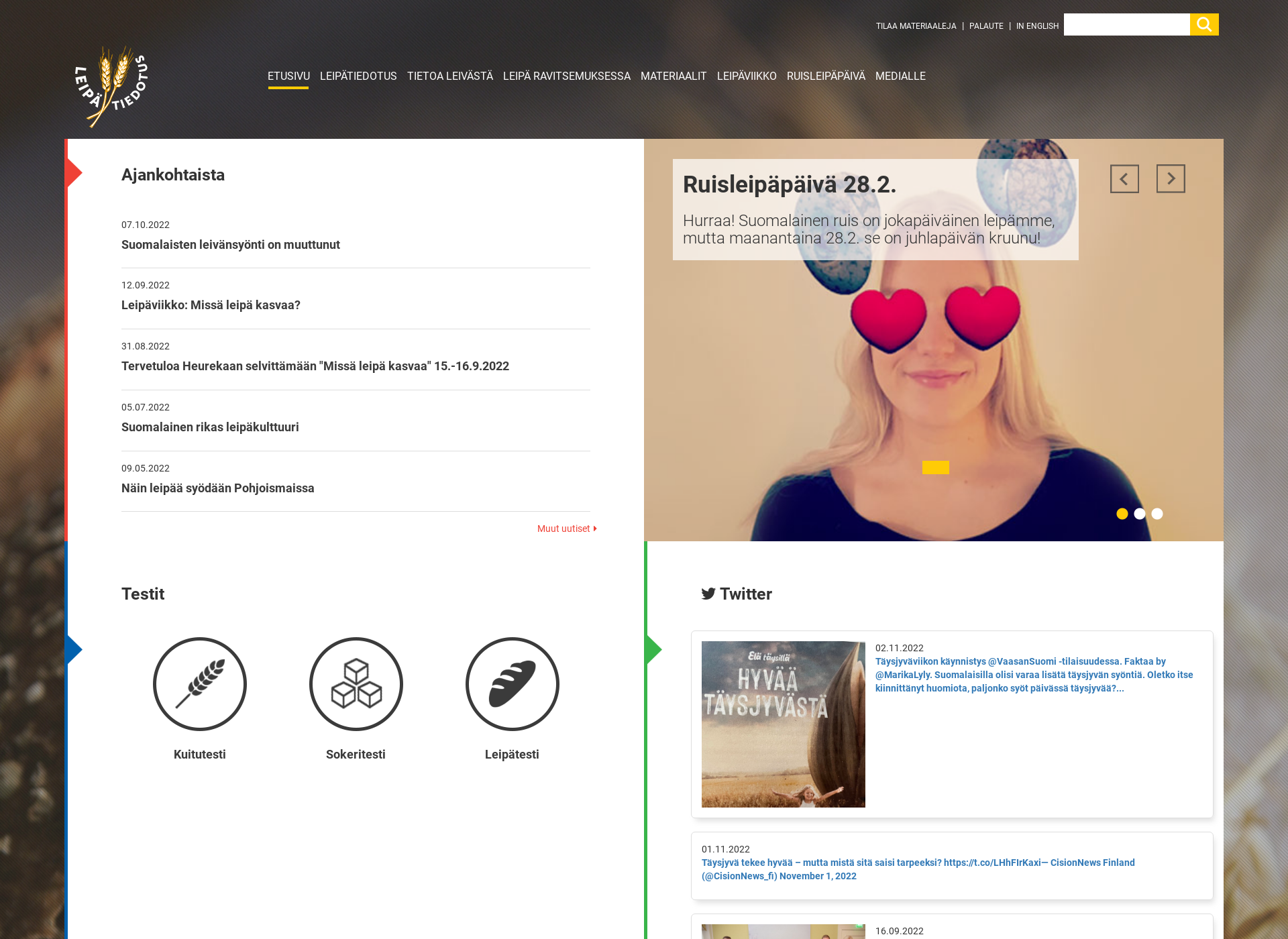 Screenshot for leipatiedotus.fi