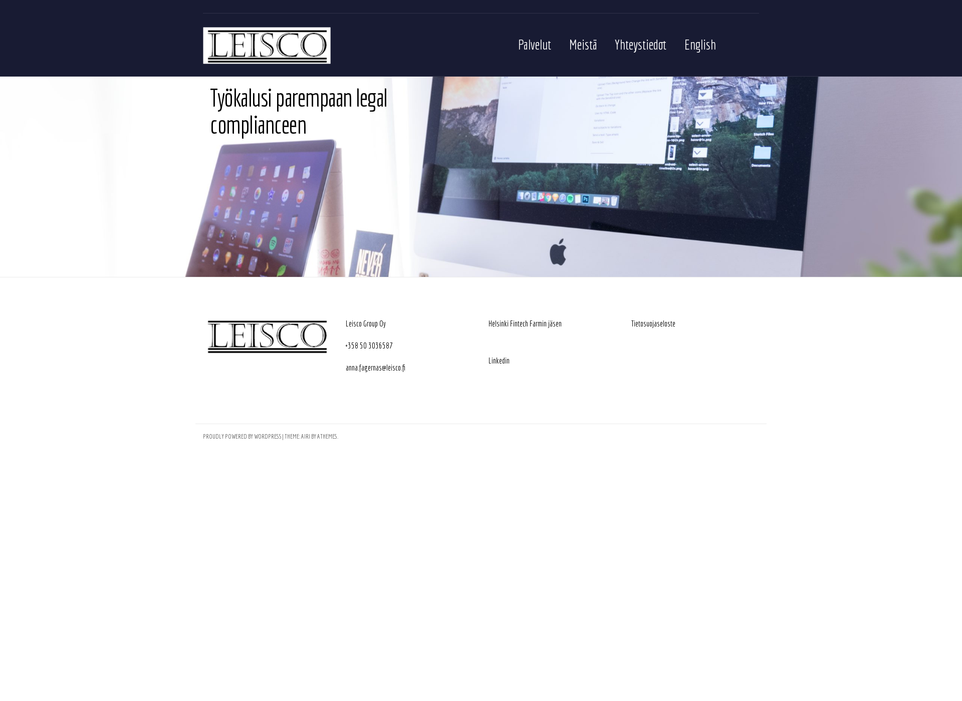 Screenshot for leisco.fi