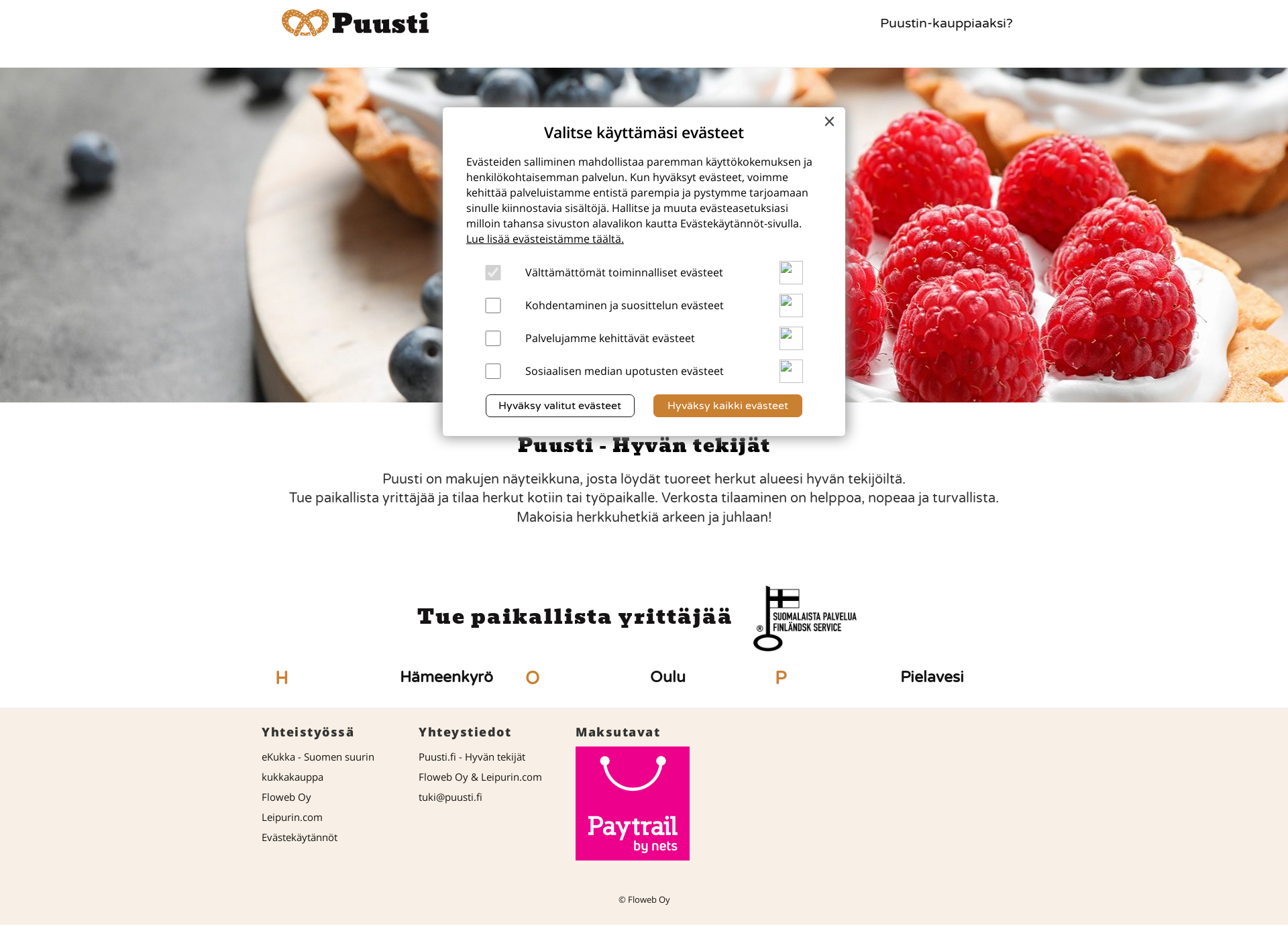 Screenshot for leivos.fi