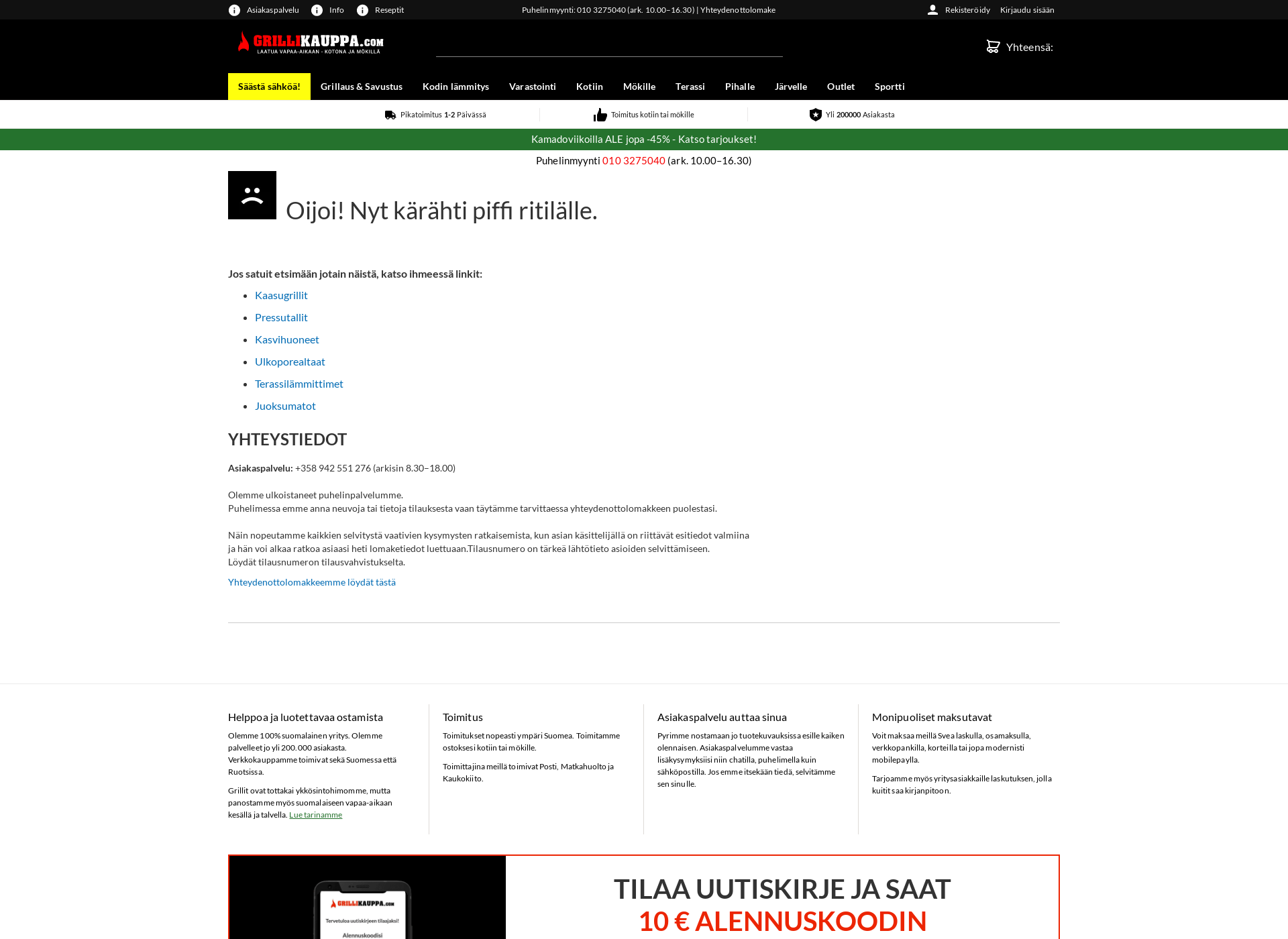 Skärmdump för lelutnetissa.fi