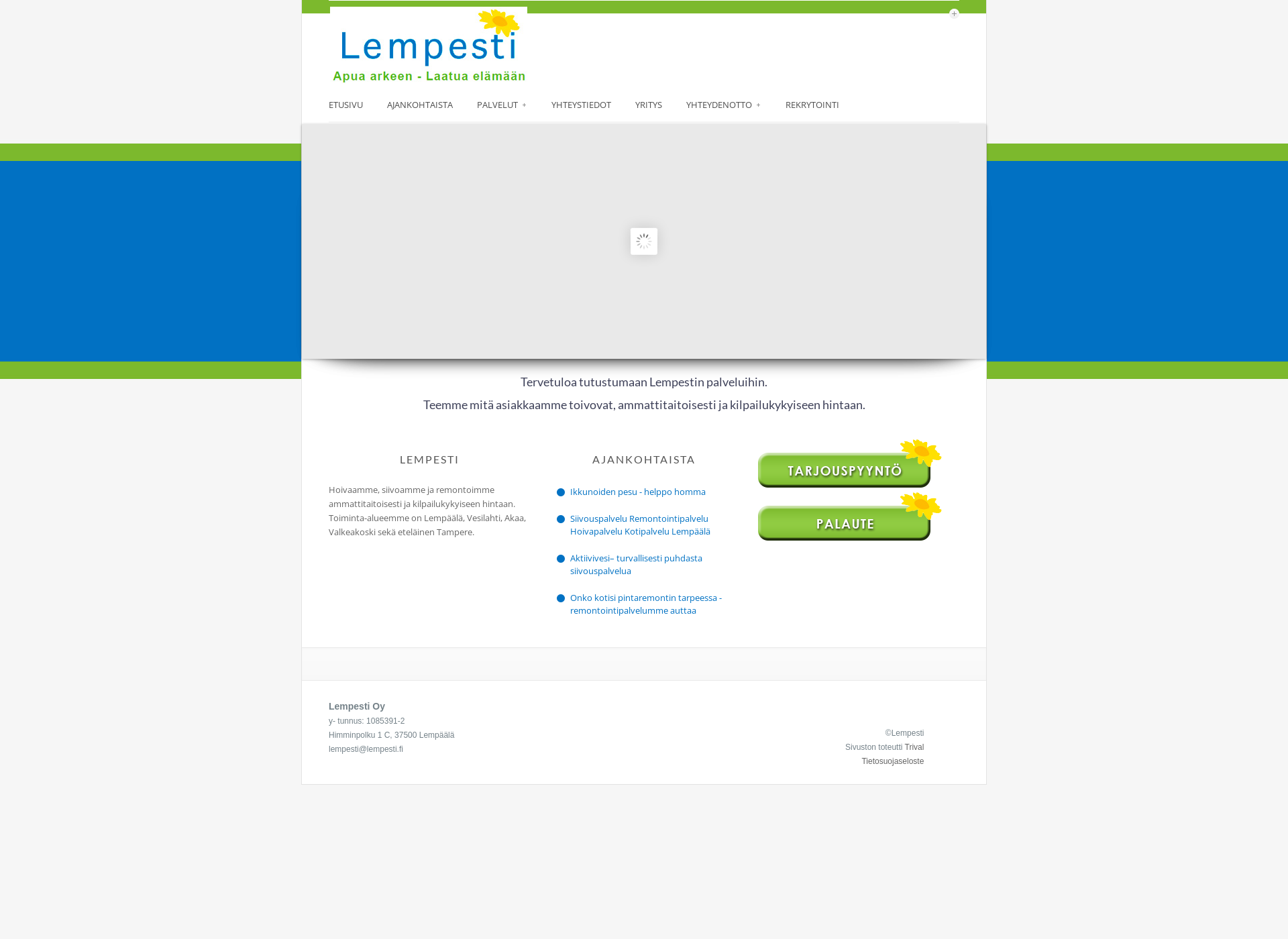 Screenshot for lempesti.fi