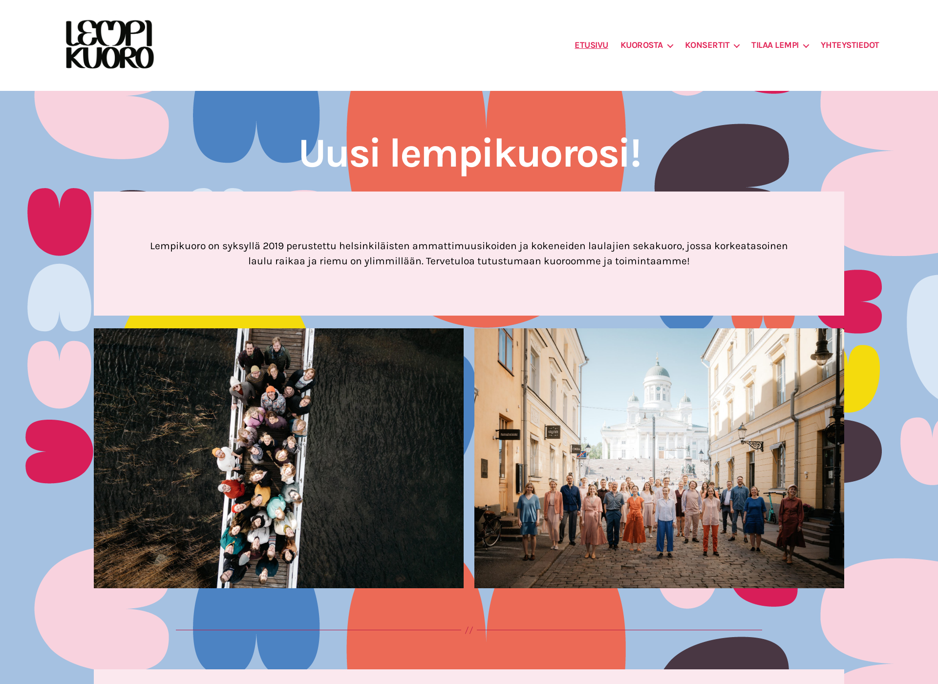 Screenshot for lempikuoro.fi