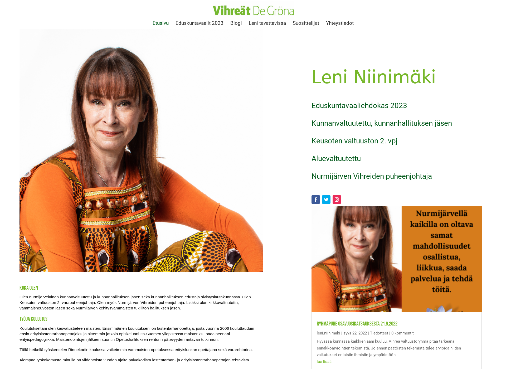 Screenshot for leniniinimaki.fi
