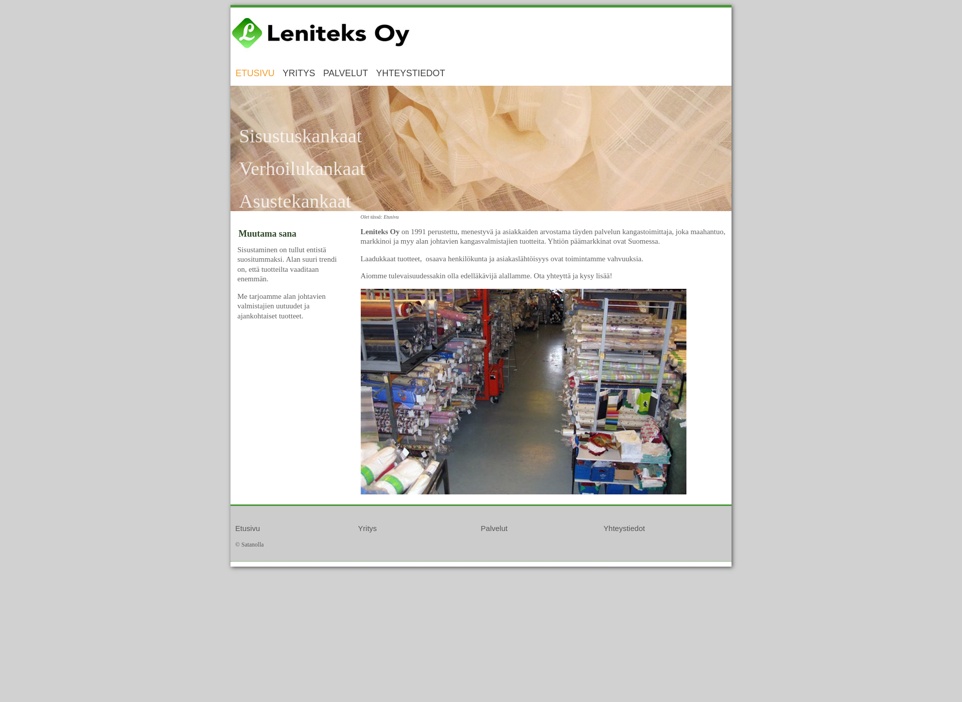 Screenshot for leniteks.fi