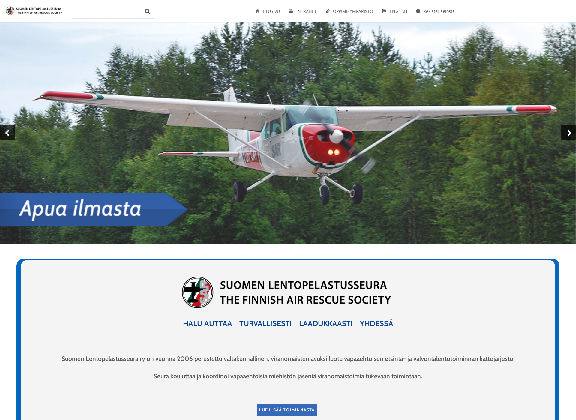 Screenshot for lentopelastus.fi