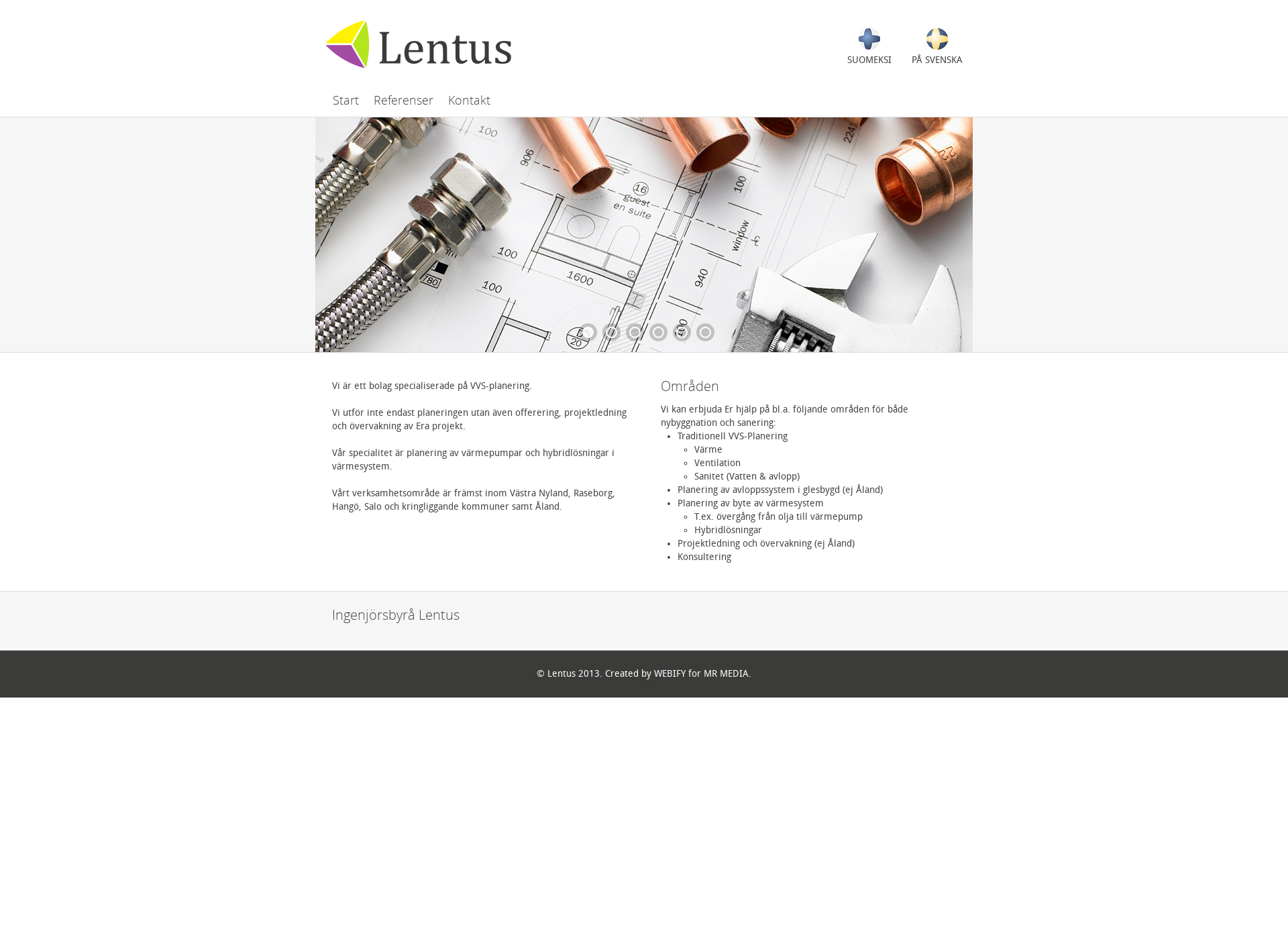 Screenshot for lentus.fi